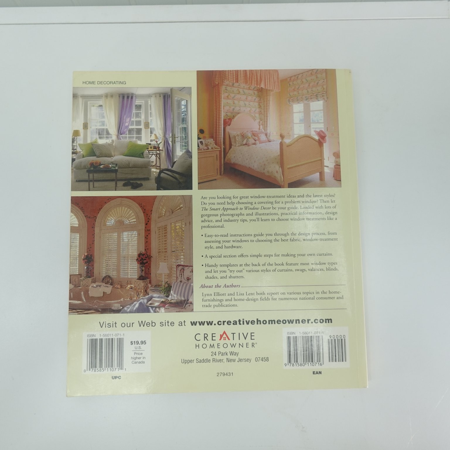 The Smart Approach to Window Decor Lynn Elliott & Lisa Lent 2000 Creative