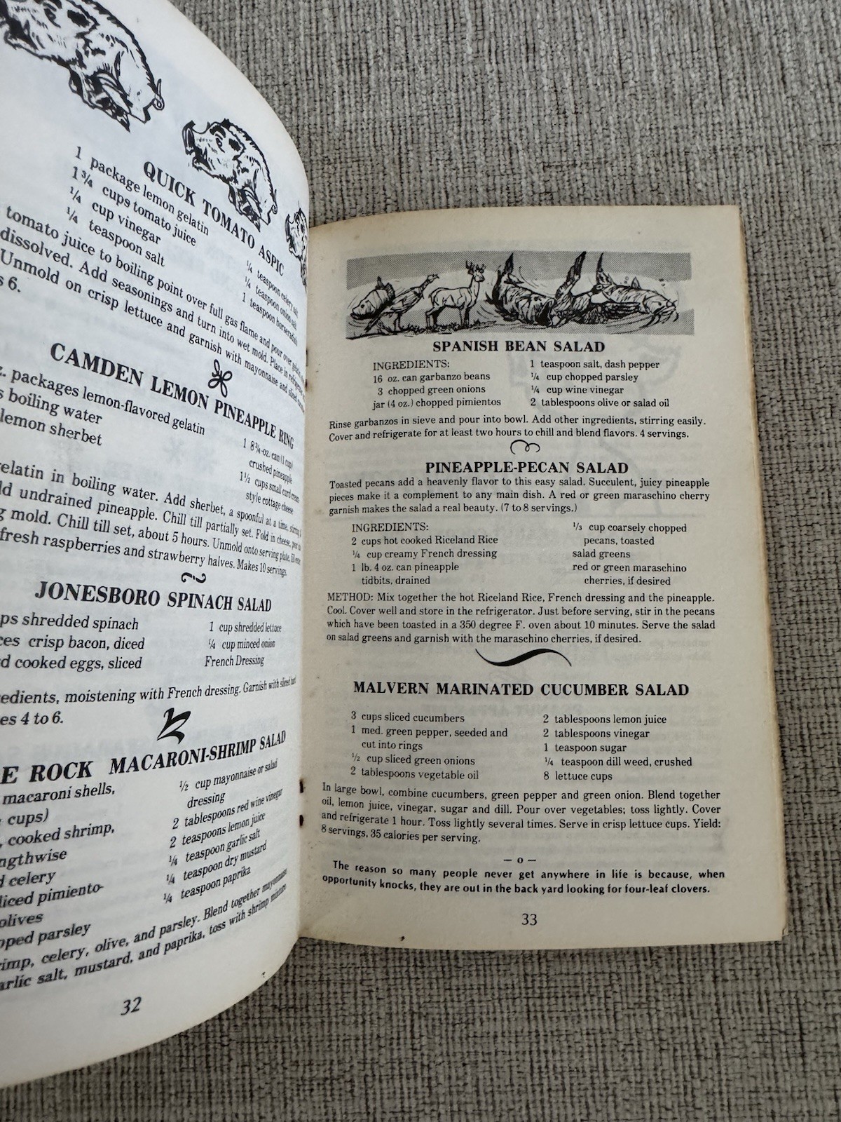 Vintage Arkansas Cooking Cookbook 1975 Jean Wade Regional Recipes PB
