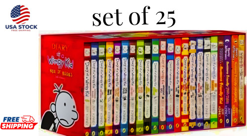 Diary of a Wimpy Kid by Jeff Kinney 25 Books Collection Set – Ages 7+ Paperback