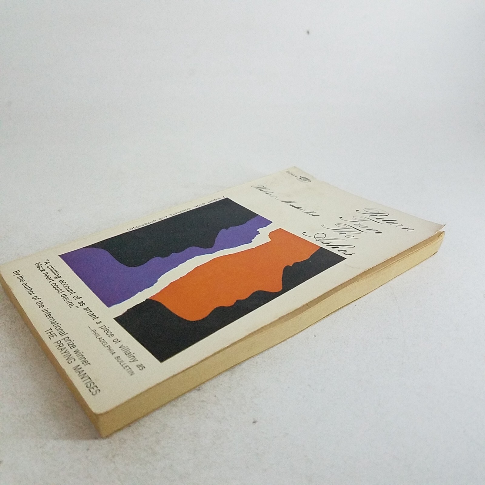 Return From The Ashes By Hubert Montielhet 1963 Simon And Schuster