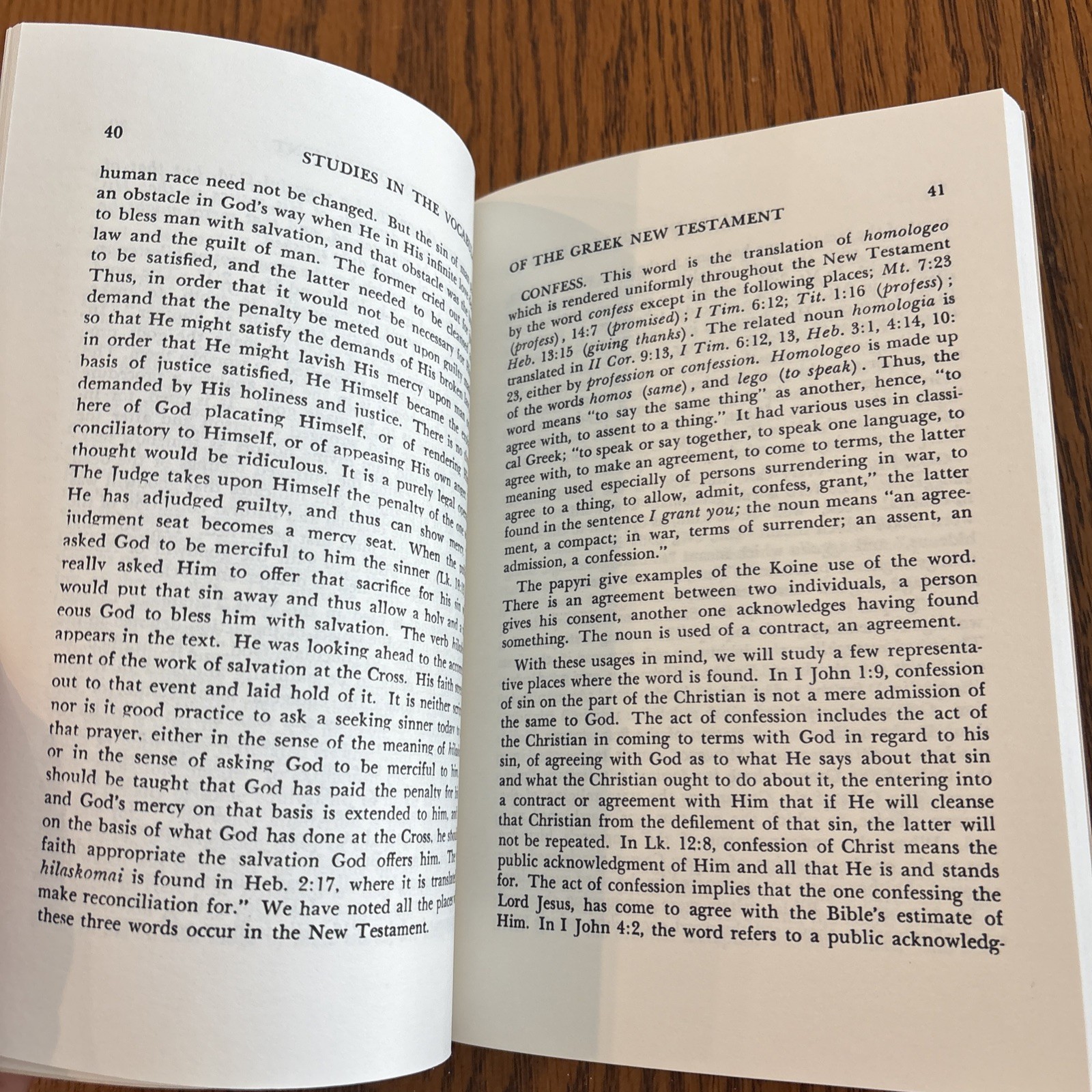 Studies In The Vocabulary Of The Greek New Testament By Kenneth S. Wuest PB