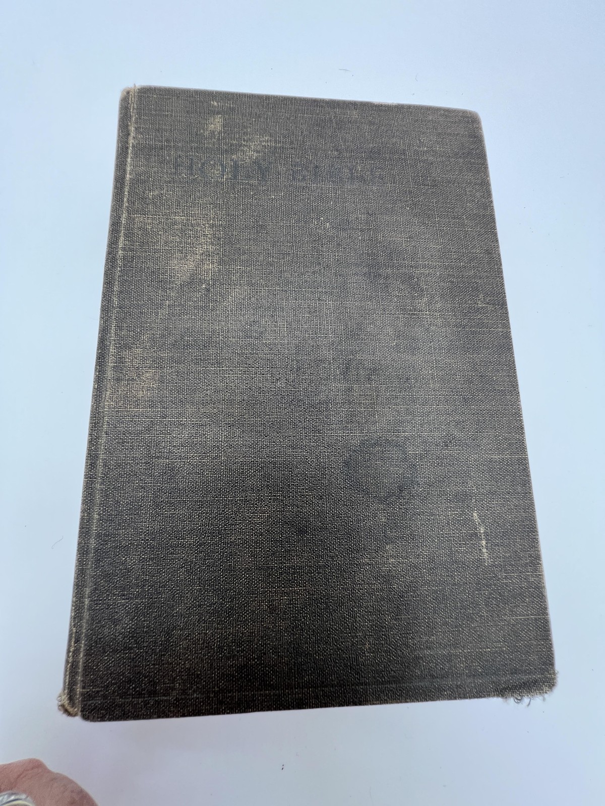 Vintage 1959 The Holy Bible KJV American Bible Society Black Cloth HC Maps 50s