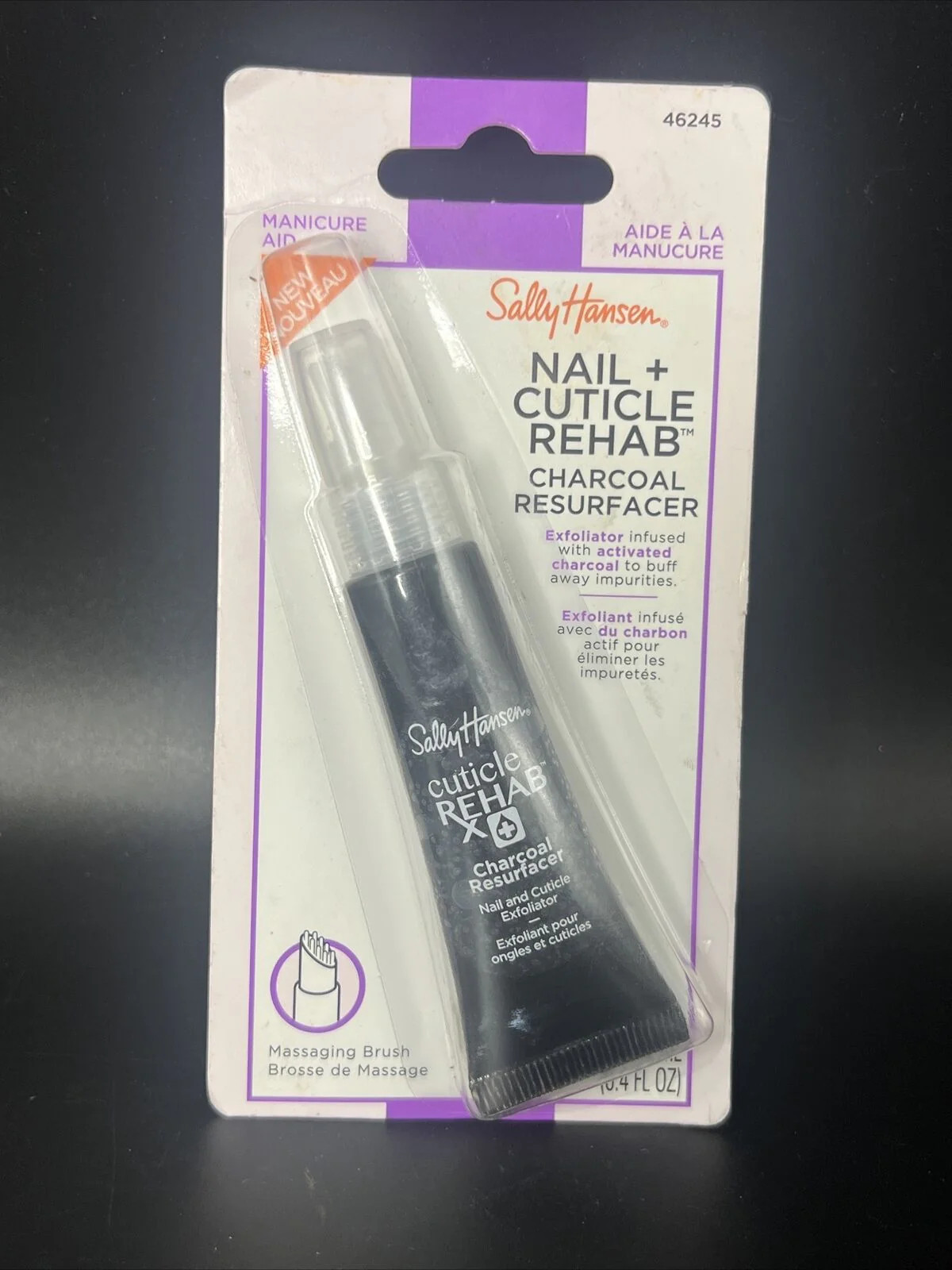 SALLY HANSEN – Nail Rehab Charcoal Resurfacer – 0.4 fl oz (11.8 ml)