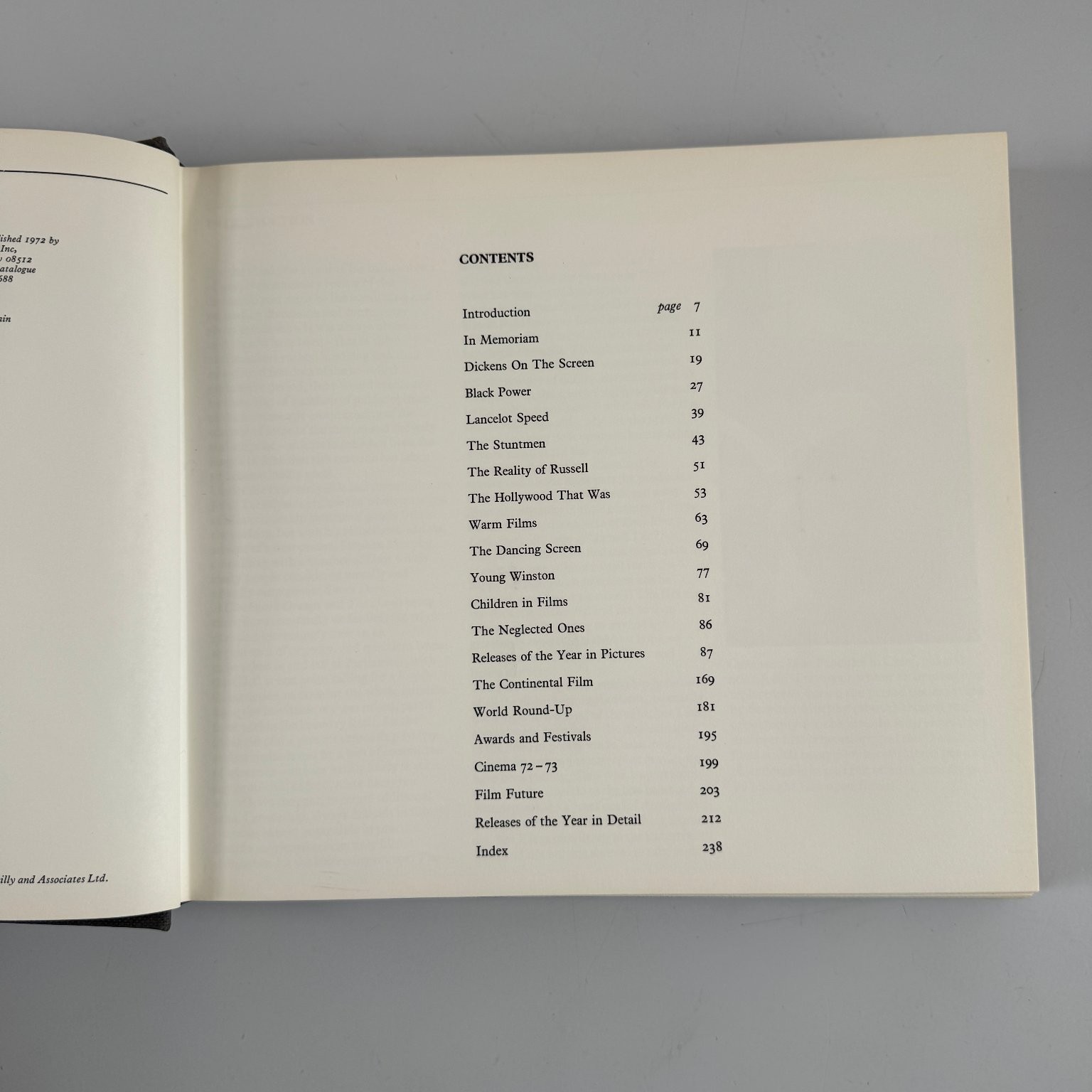 Film Review 1972-73 F. Maurice Speed 1972 First Edition Hardcover Barnes