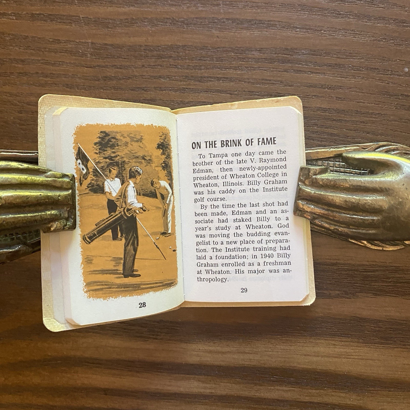 Billy Graham Miniature Book 1968 Charles Keysor 3 x 2 Softcover Christian