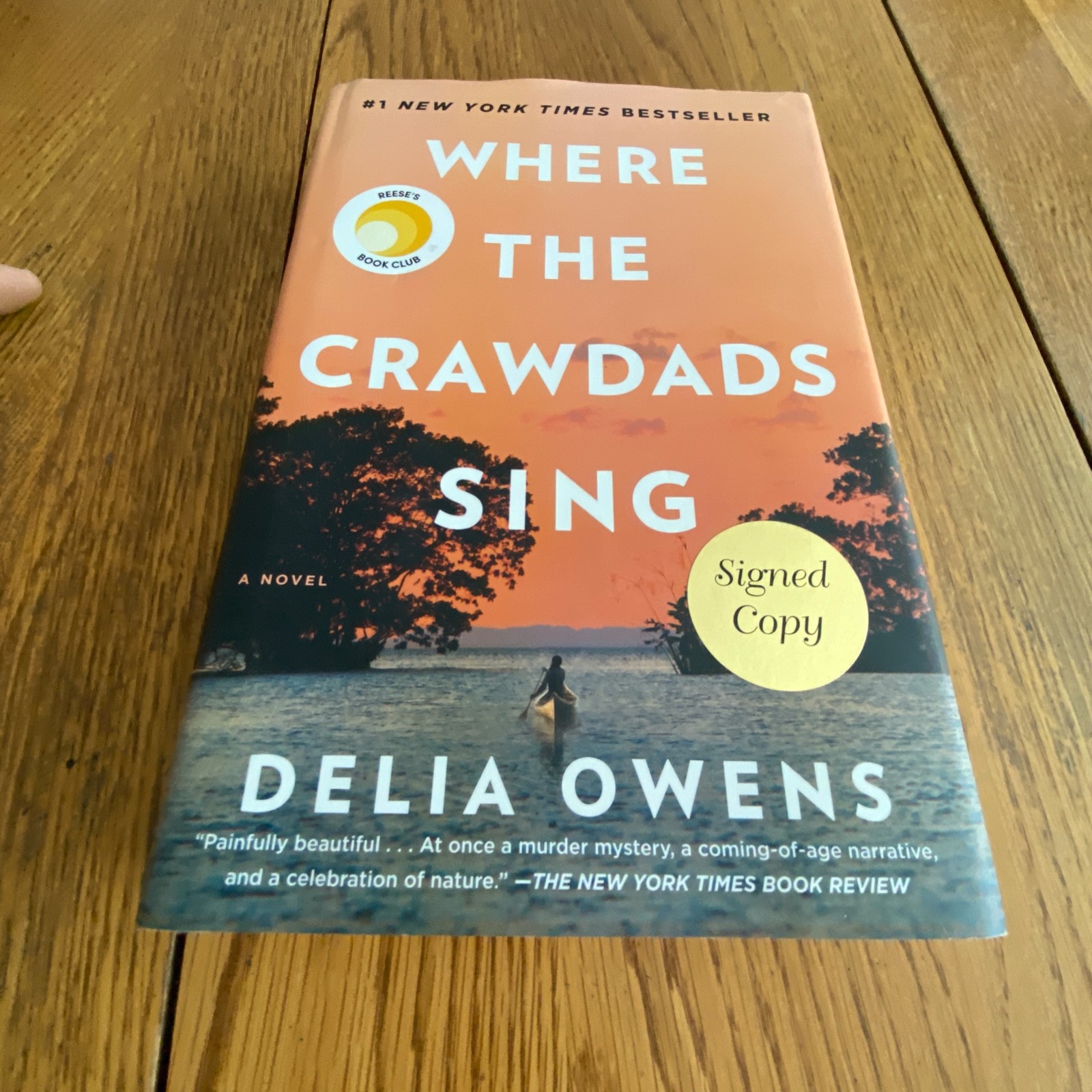 Where The Crawdads Sing by Delia Owens Hardcover 2018 SIGNED