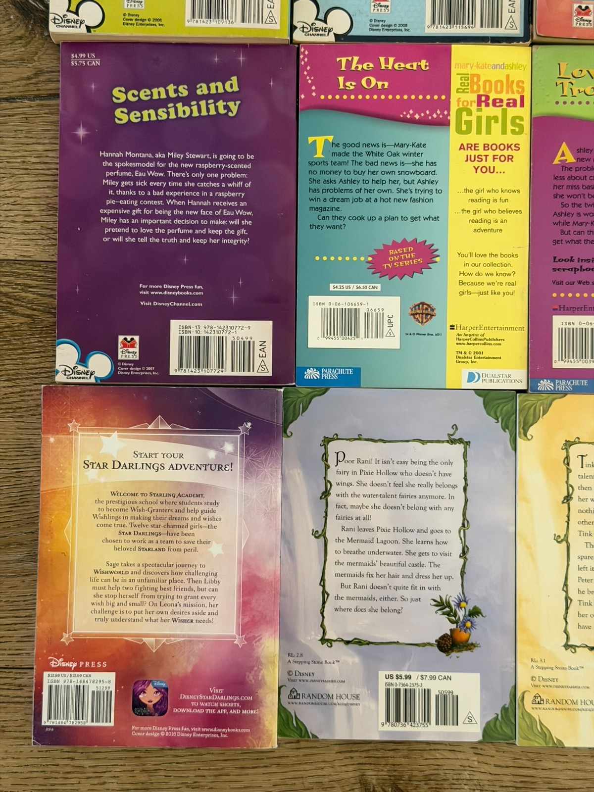Disney Girls Book Lot 16 Descendants Hannah Montana HSM Jessie Fairies