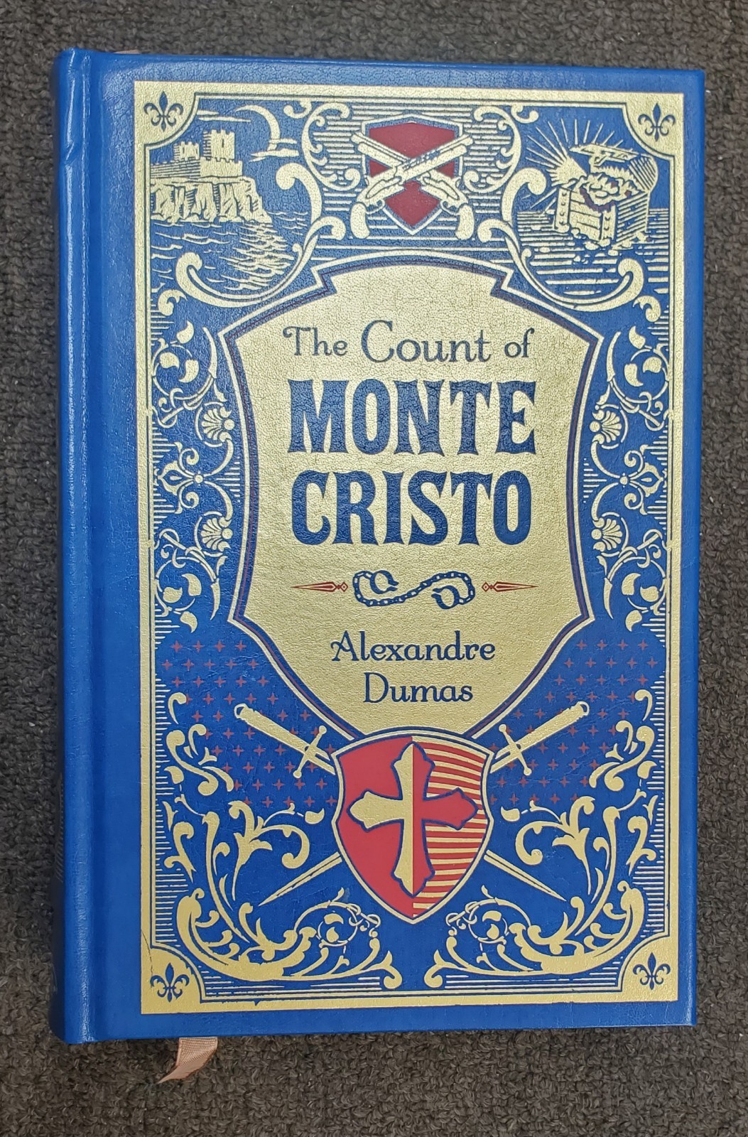 The Count of Monte Cristo – Dumas – 2011 B&N leather bound gilt edges – good