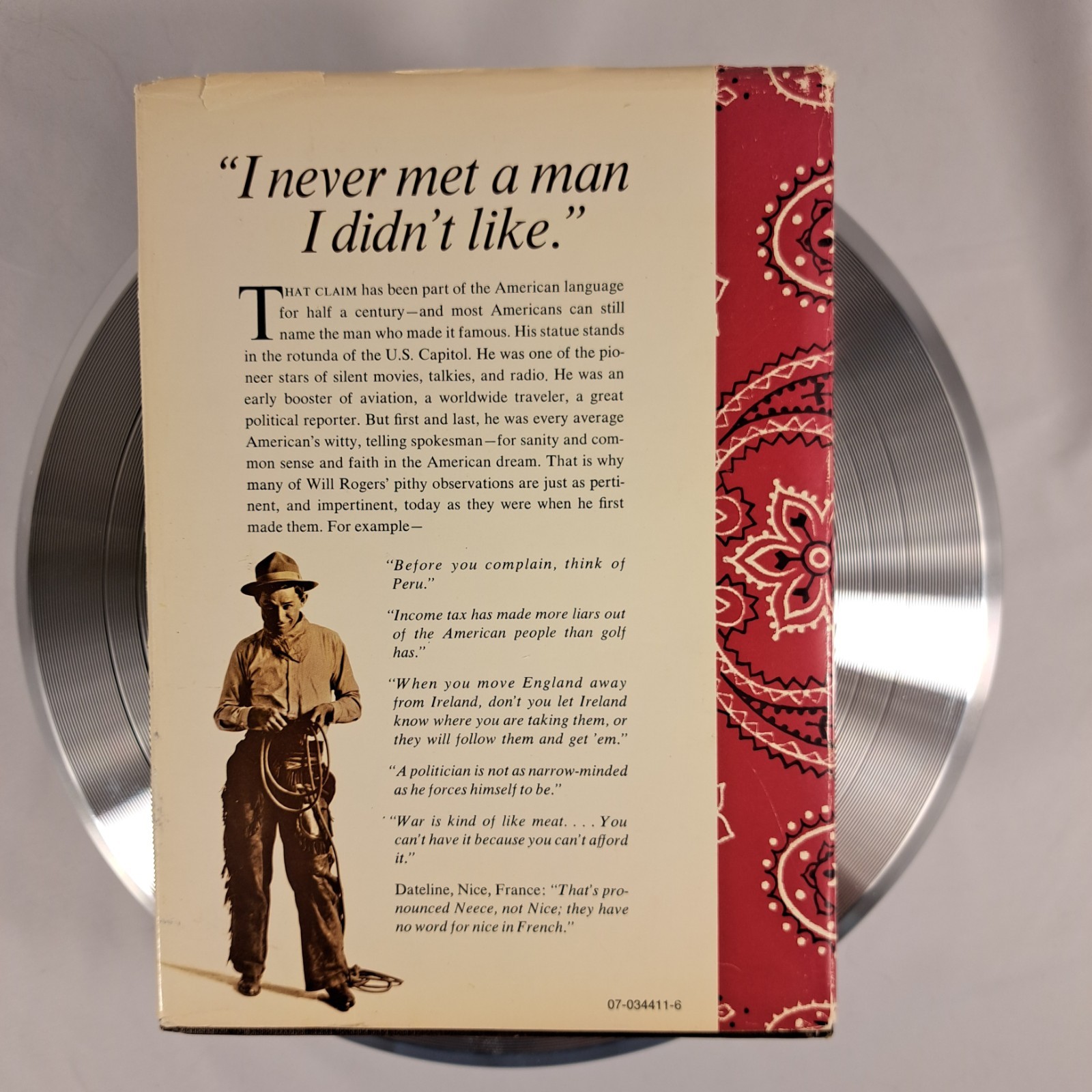 VTG 1st Ed. HB: Will Rogers: The Man and His Times by Richard M.Ketchum 1973