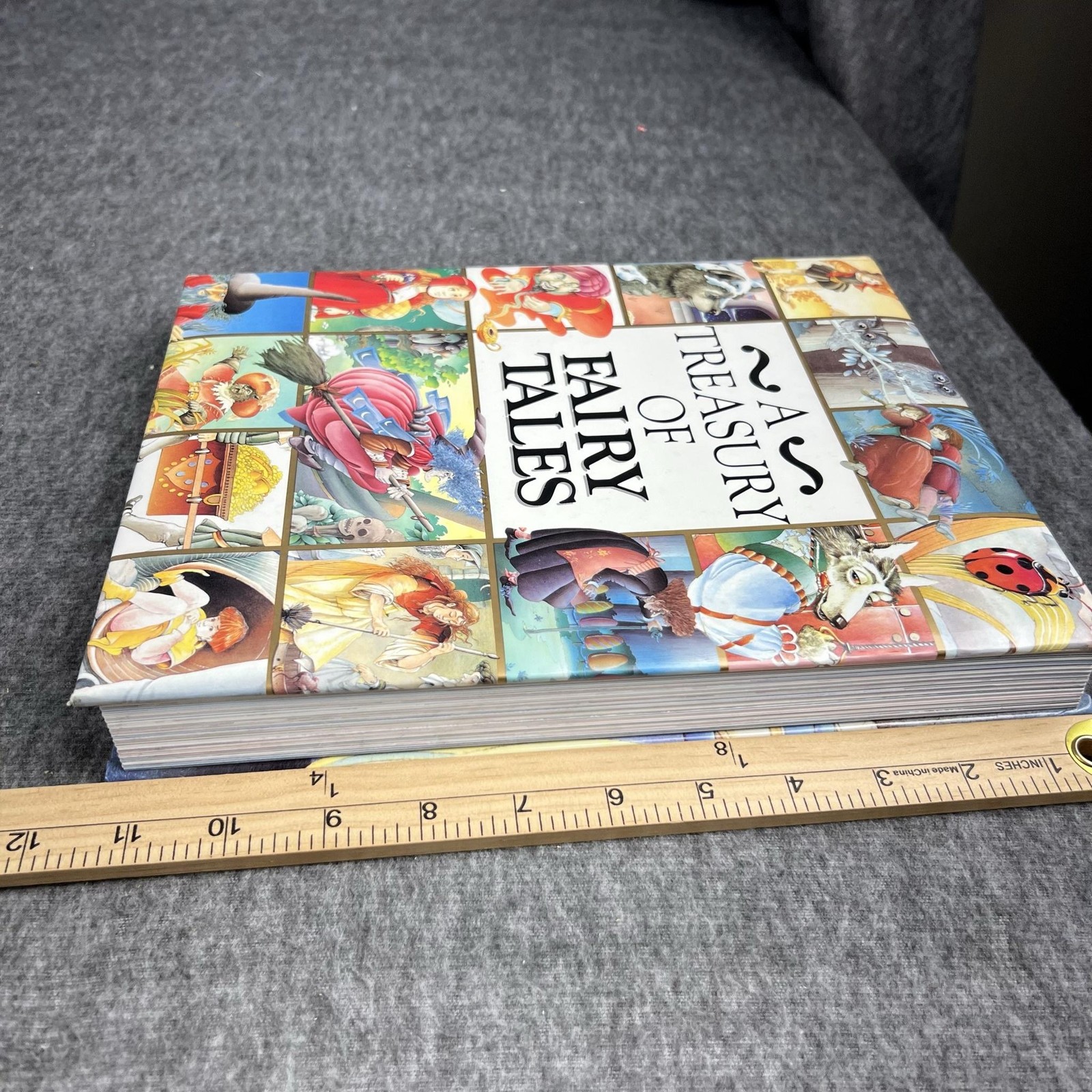 Vintage A Treasury Of Fairy Tales Transedition HC Illustrated Multicolor USA