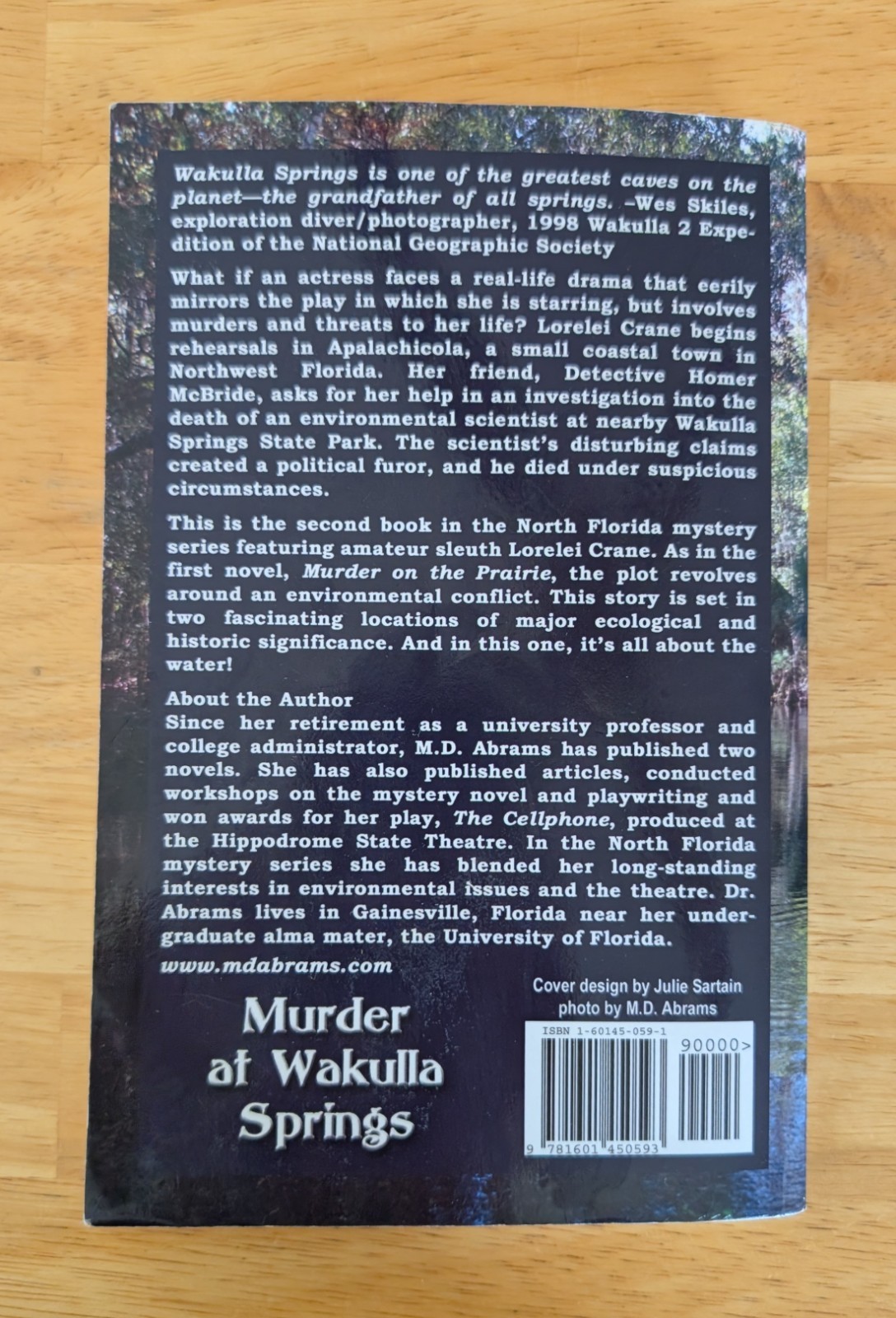 Murder at Wakulla Springs North Florida Mystery by MD Abrams Paperback 2006