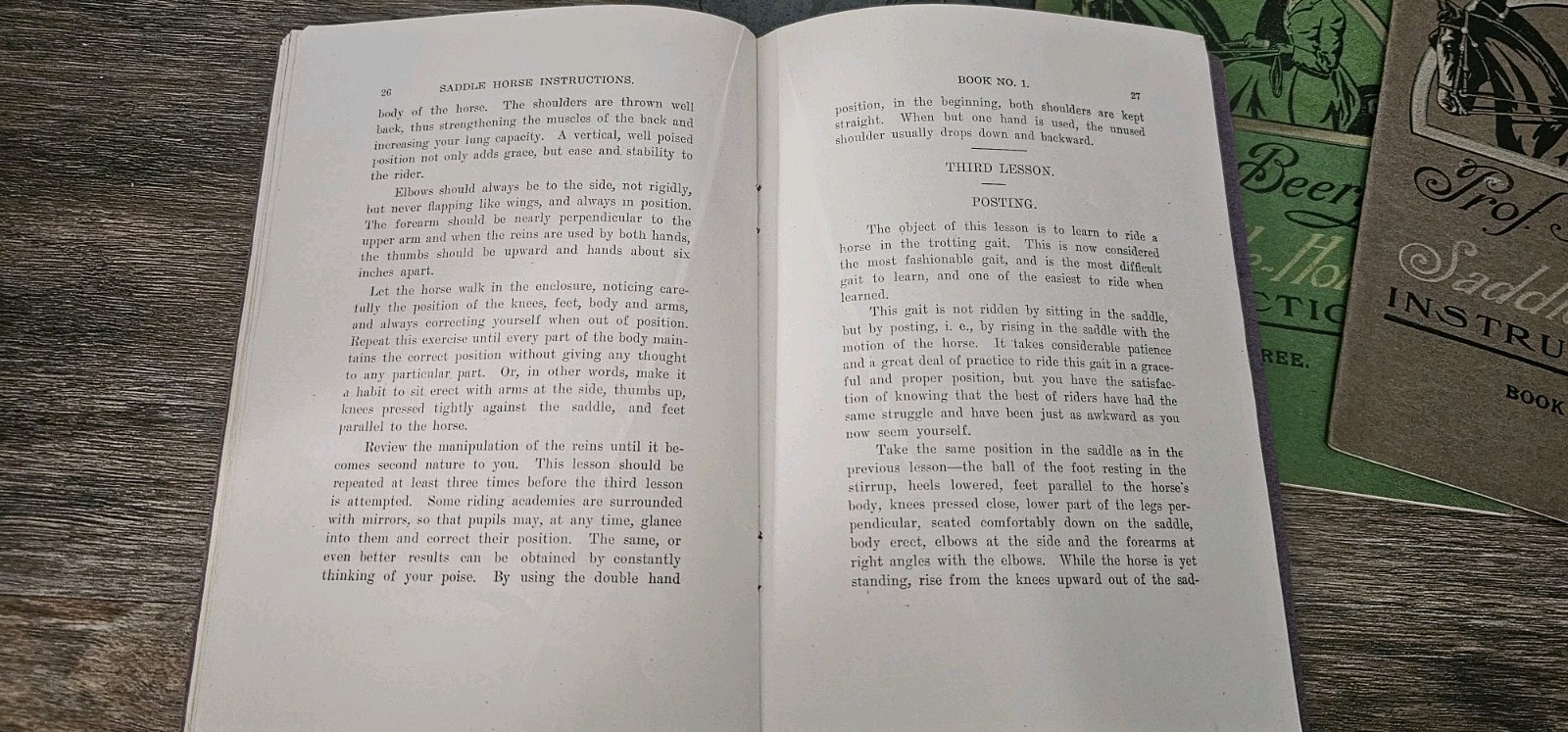 1910 Prof. Beery’s Saddle-Horse Instructions Booklets 1 – 5 Complete