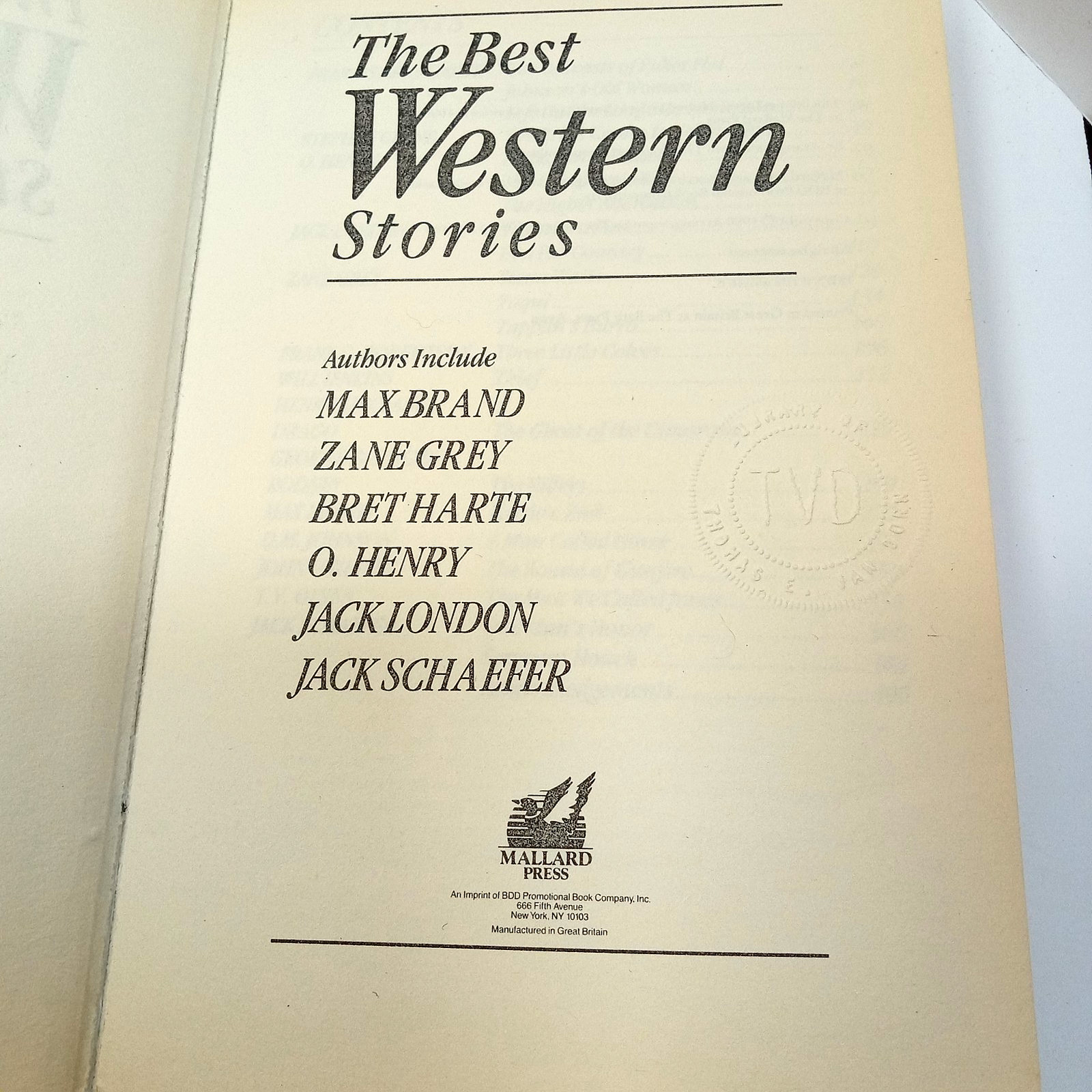Big Book of Western Action Stories, Best Western Stories Hardcovers Dust Jackets