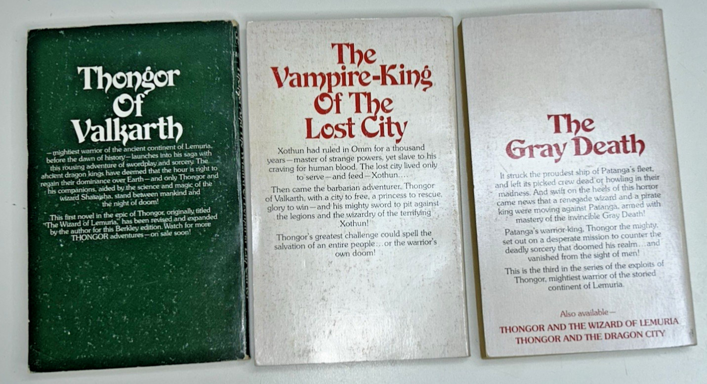 Lot of 11 Lin Carter PB Books VTG Zanthodon Thongor World’s End 1980s