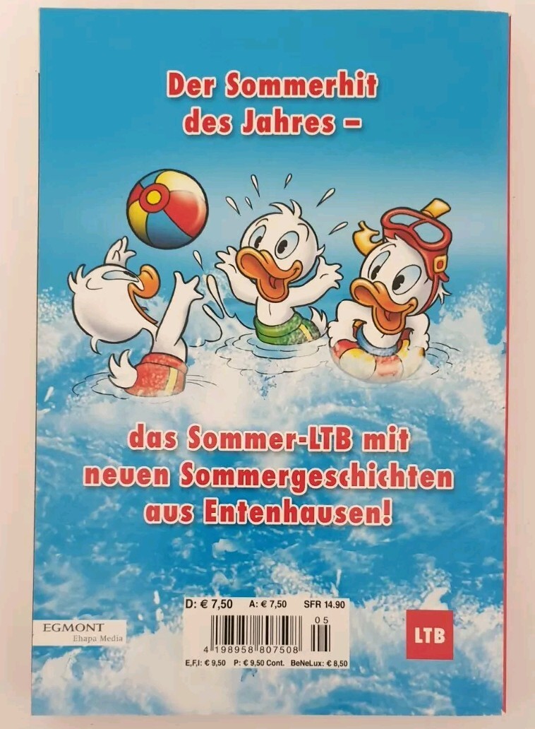 Lustiges Taschenbuch SOMMER LTB Sonder band 5 Walt Disney German Donald Duck NEW