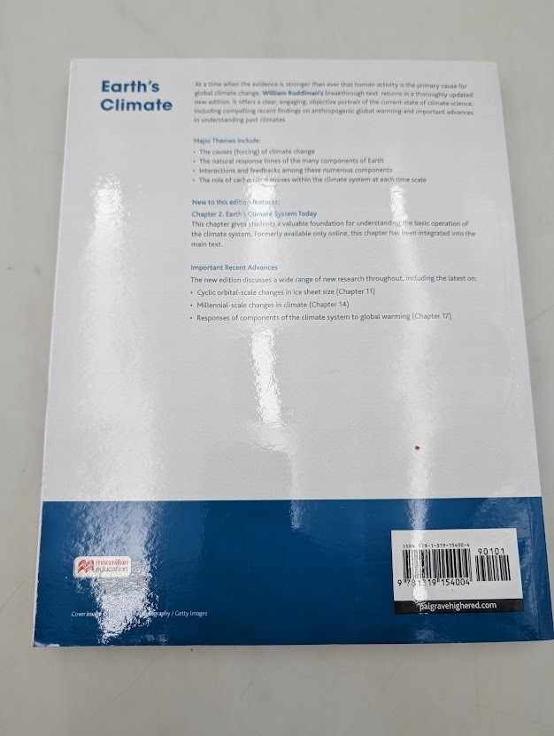 Earth’s Climate: Past and Future Third Edition by William F. Ruddiman