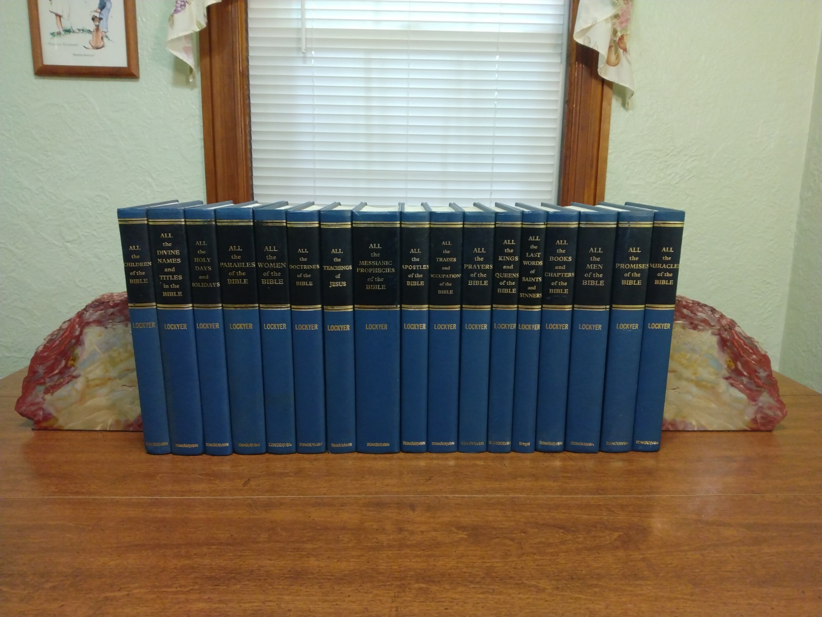 Herbert Lockyer All Series 17 Vol Set Zondervan Blue Cloth Bible Study Reference