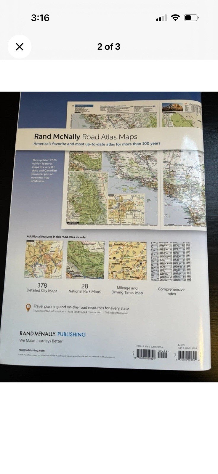 2026 Rand McNally Road Atlas Guide United States Canada Mexico BRAND NEW