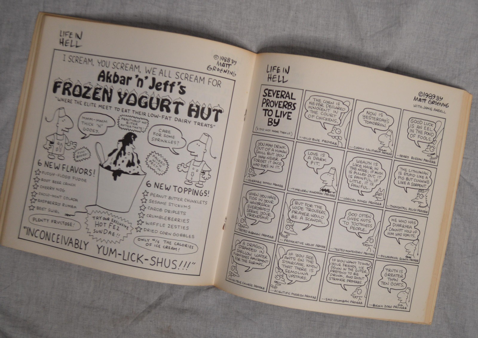 Akbar and Jeff’s Guide to Life Matt Groening 1989 Pantheon Books VTG Simpsons