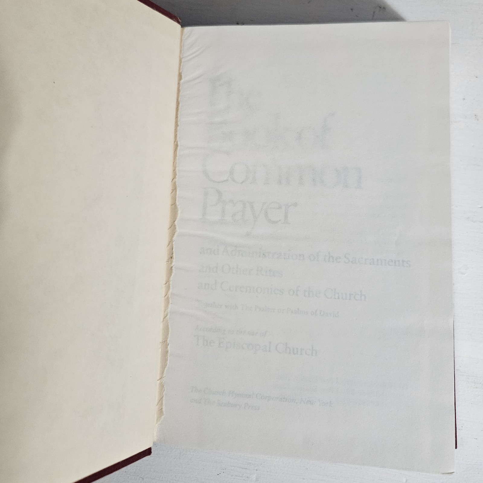 The Book of Common Prayer 1979 Episcopal Church Seabury Press Hardcover