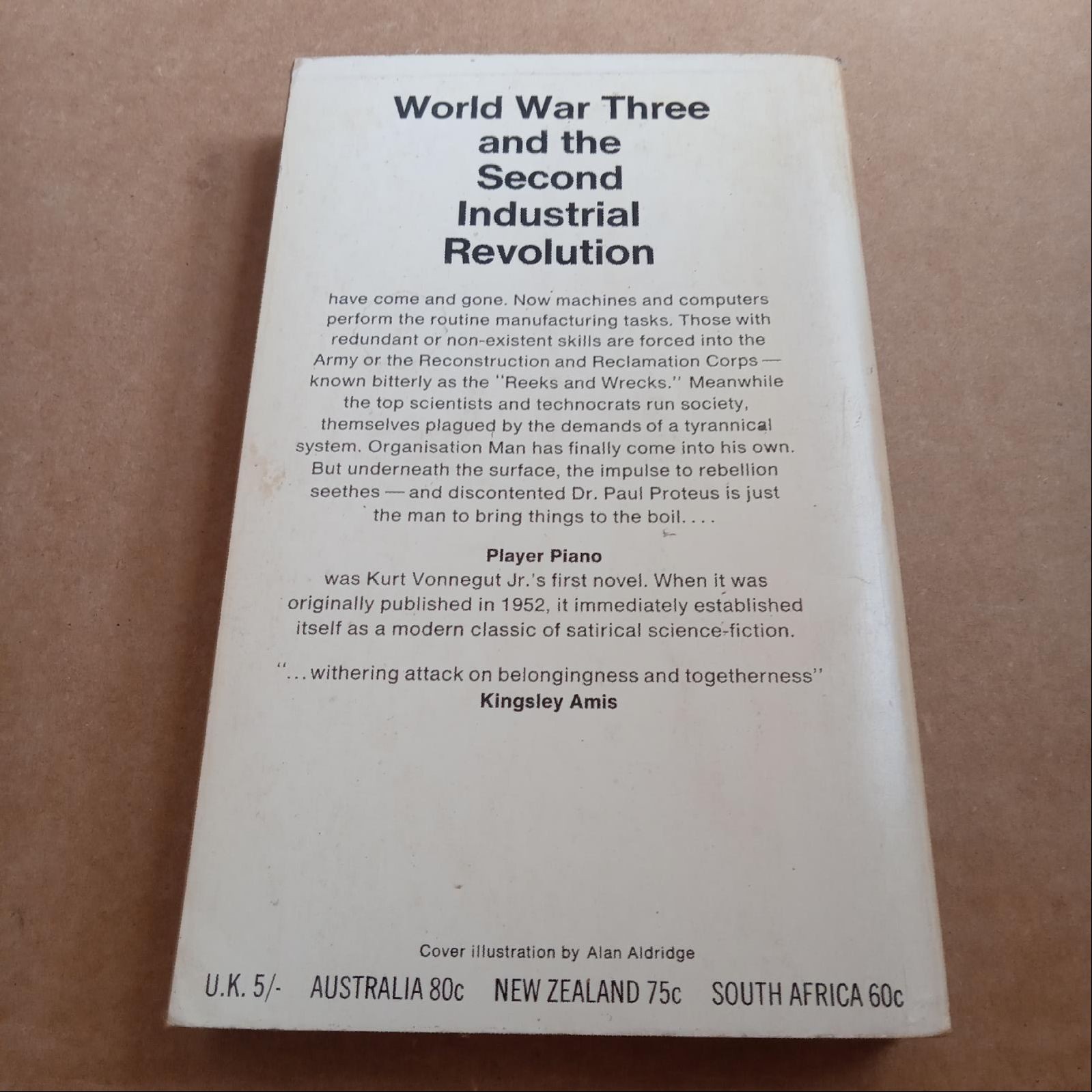 Kurt Vonnegut Jr Player Piano 1969 Panther Book United Kingdom 12mo Paperback VG