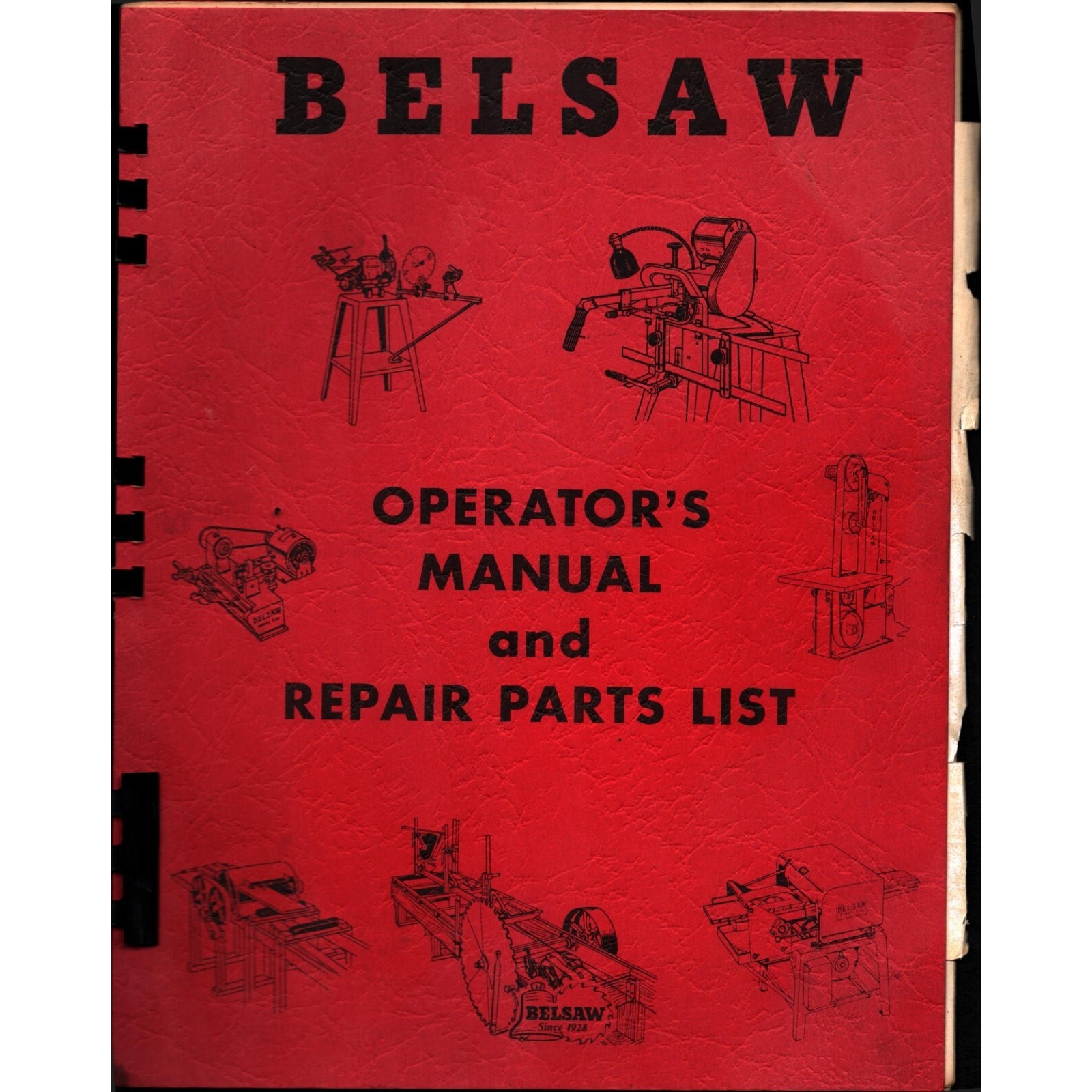 Belsaw Planer, Molder, Saw Model 1200 Operators Manual & Repair Parts List
