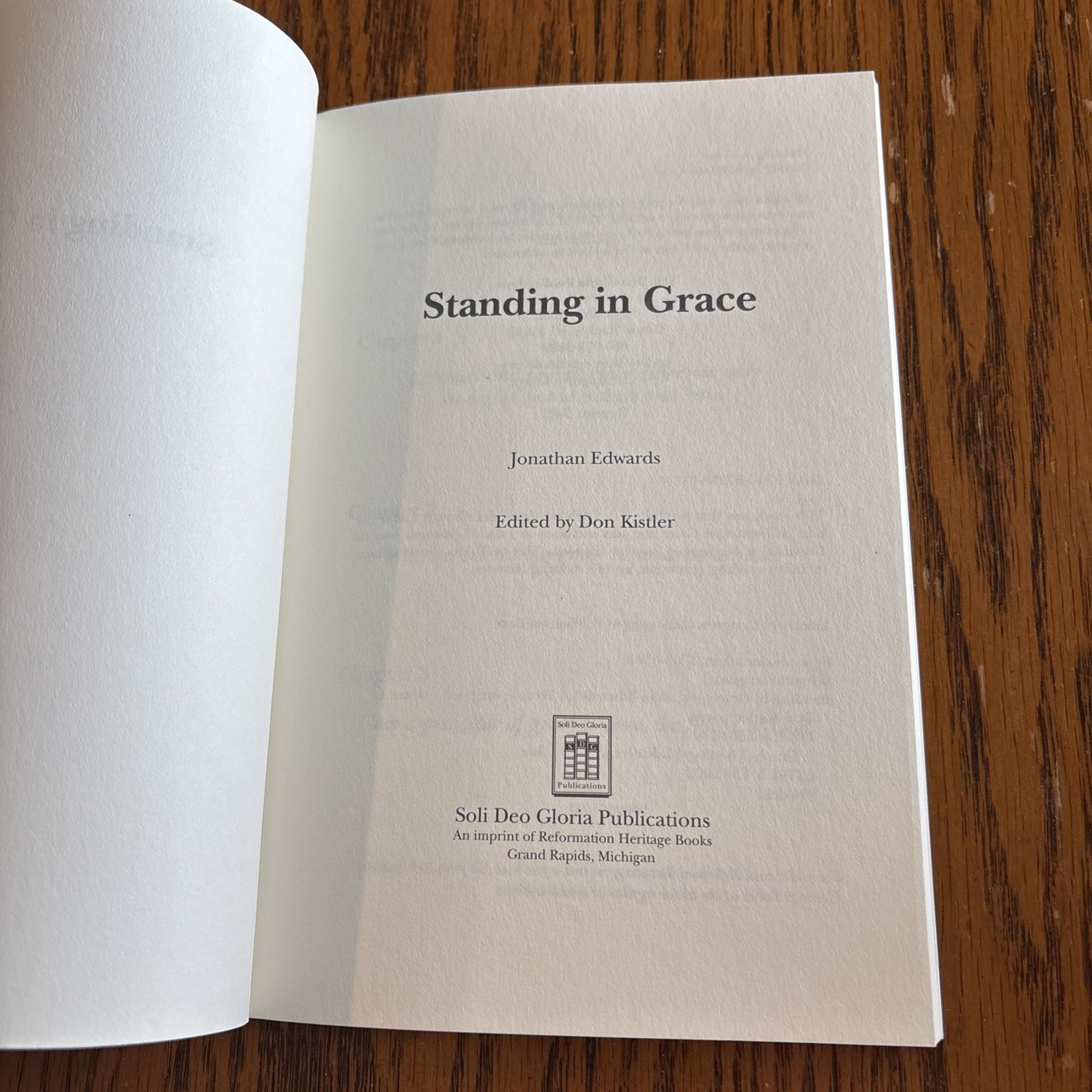 Standing In Grace By Jonathan Edwards PB