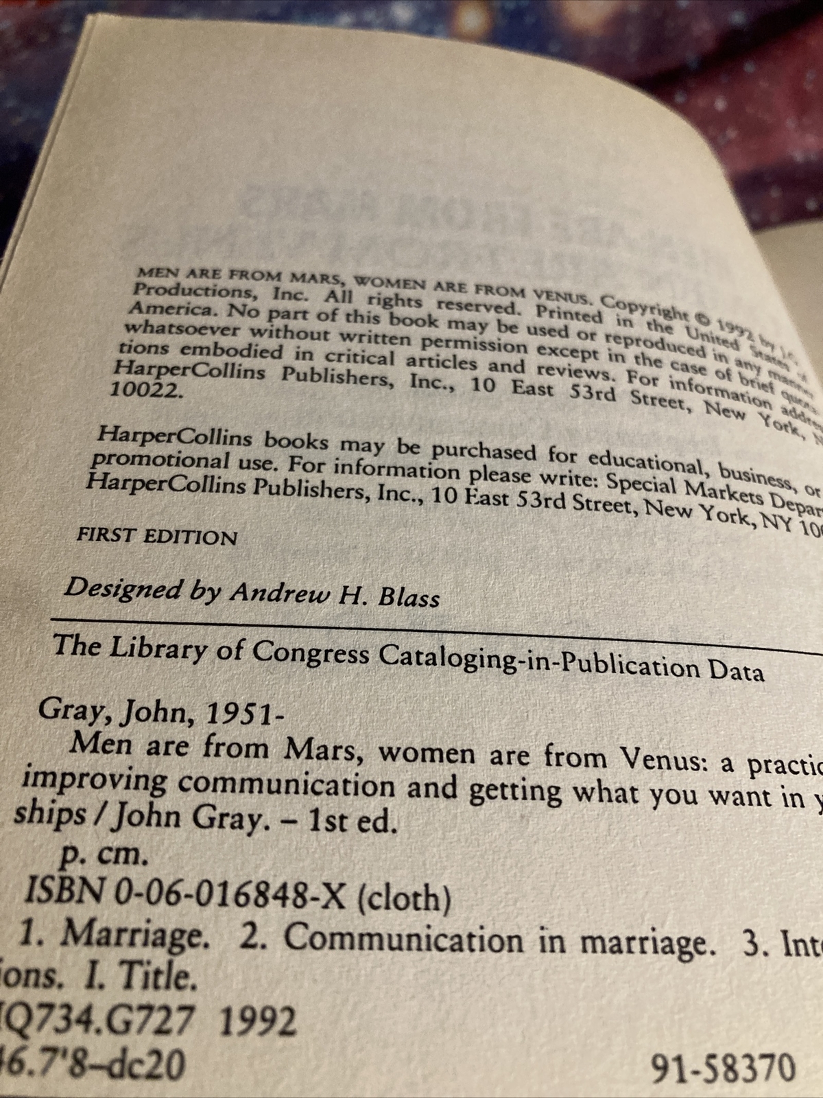 Men Are from Mars, Women Are from Venus: The Classic Guide to Understanding the
