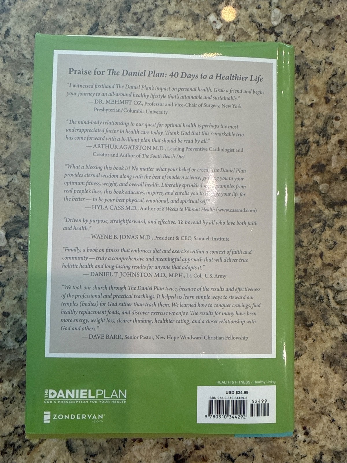 The Daniel Plan Ser.: The Daniel Plan : 40 Days to a Healthier Life by Daniel G.
