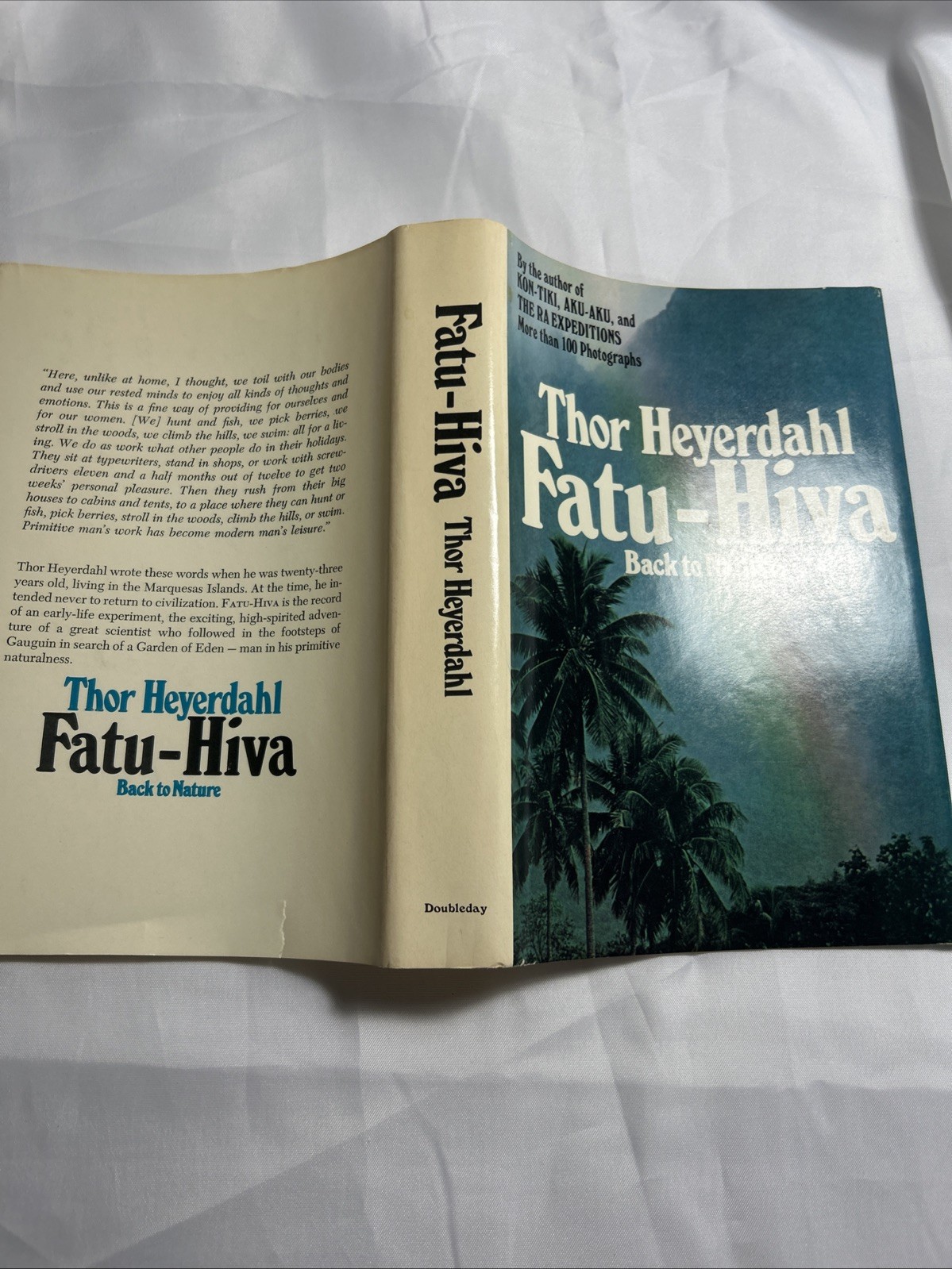 Fatu-Hiva: Back to Nature by Thor Heyerdahl (Hardcover) Book club edition