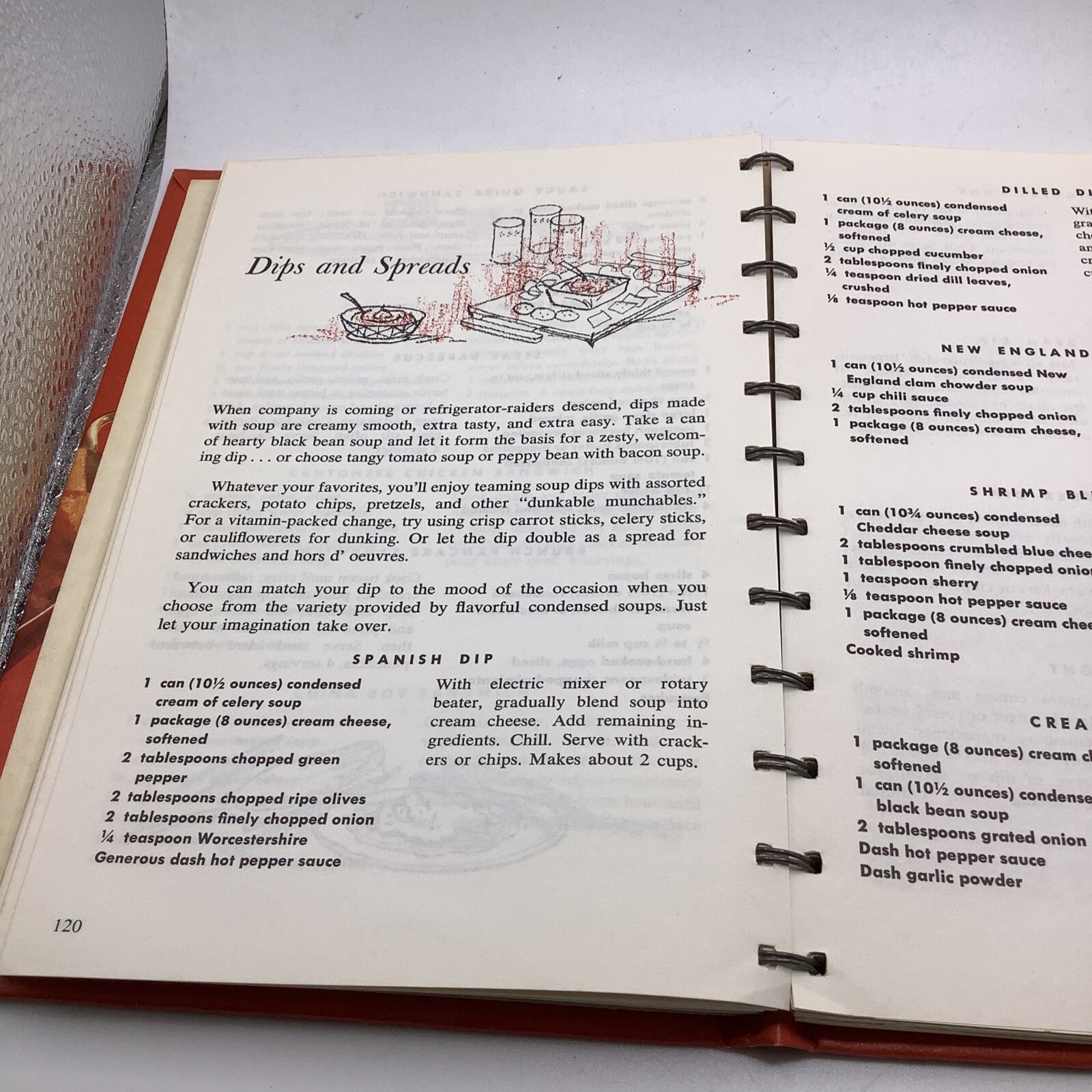 Campbell’s Cooking with Soup Cookbook Vintage 1972 Spiral Hardcover