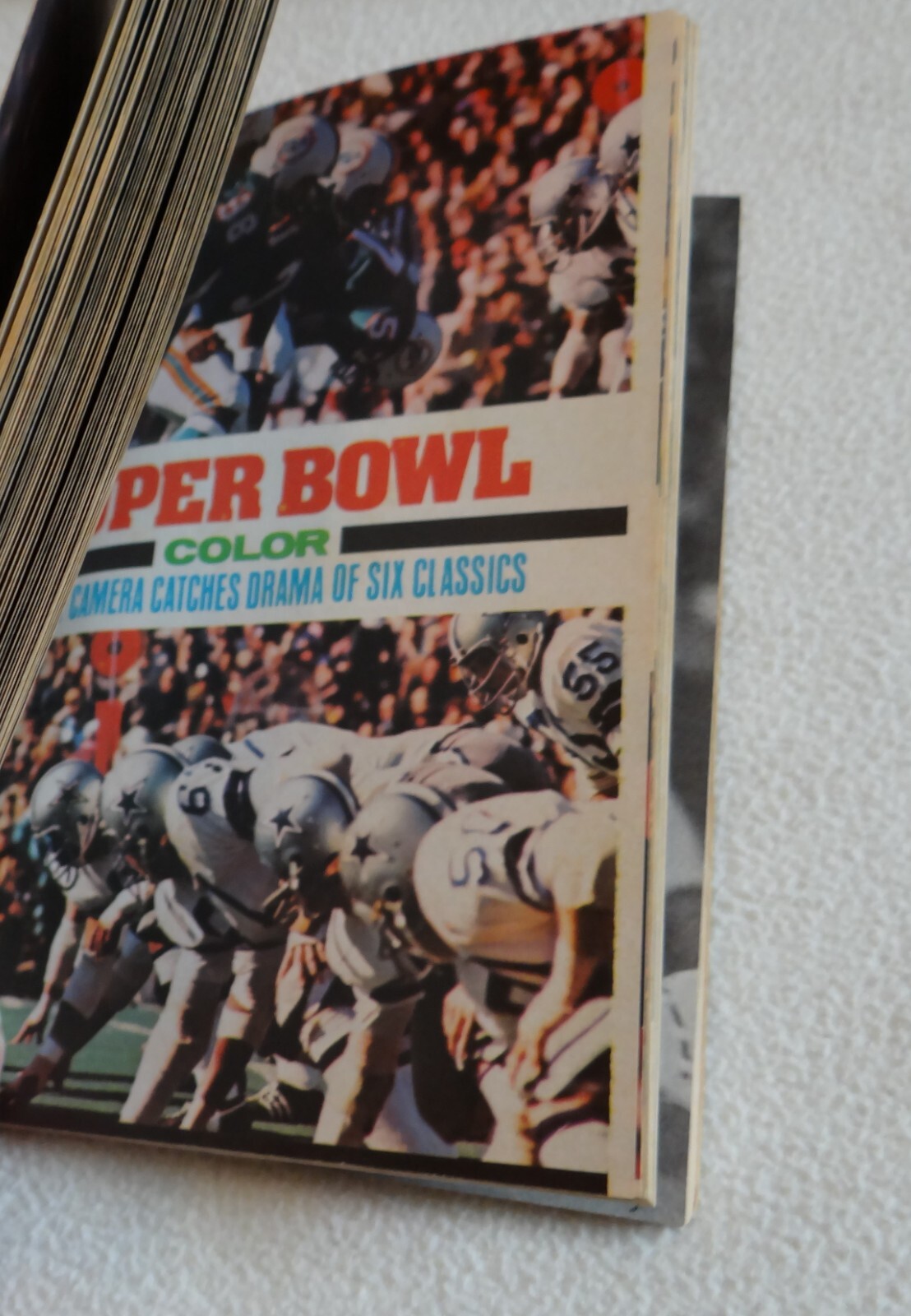 Vintage 1972-73 Dell (Stadia) NFL Football Illustrated Paperback Books Lot of 3