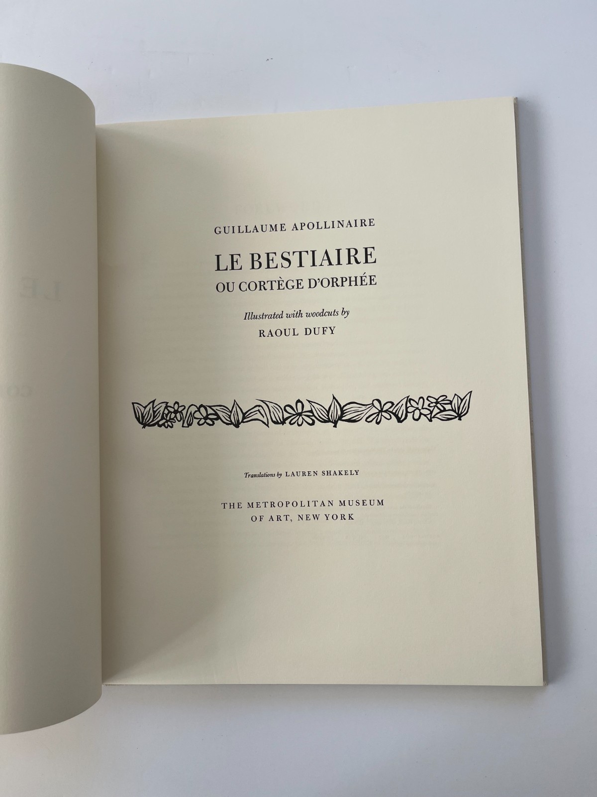 Guillaume APOLLINAIRE / Raoul Dufy ~ Le Bestiaire ou Courtege D’Orphee 1977