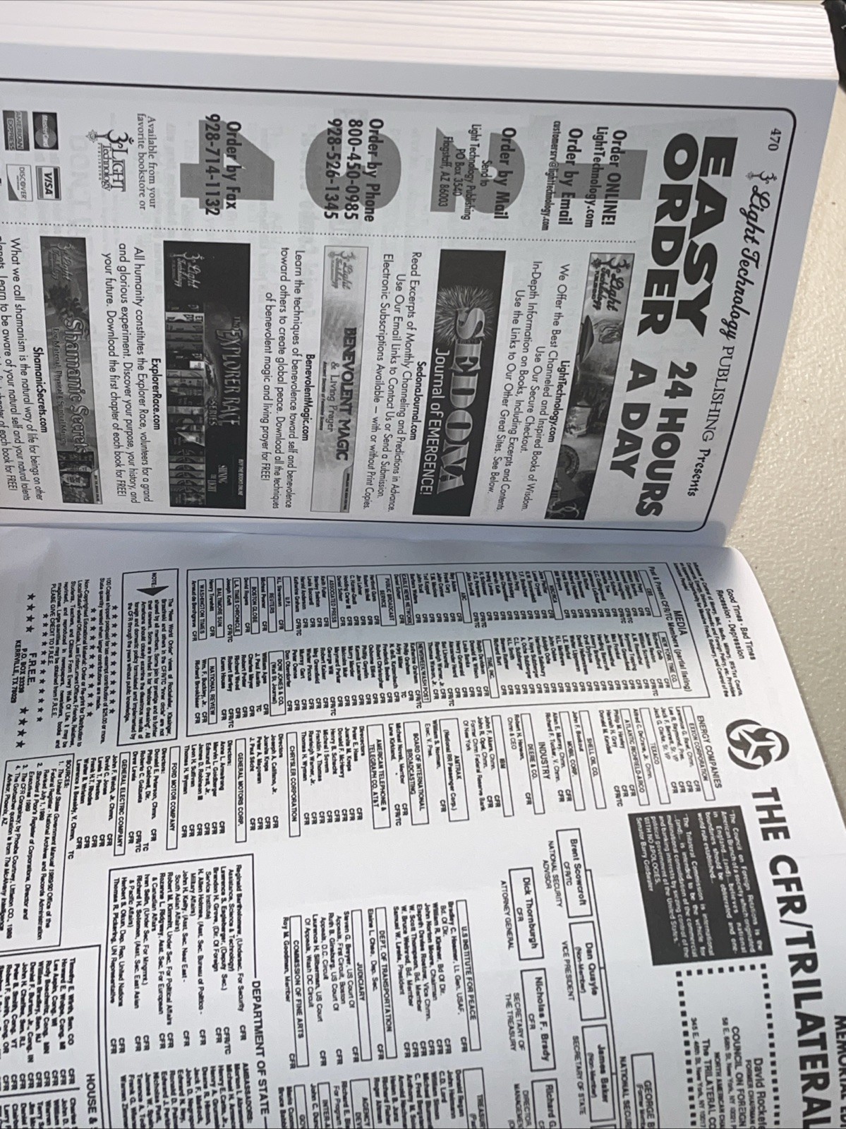 Behold a Pale Horse William Cooper Revised CFR Foldout NWO UFO Secret Conspiracy
