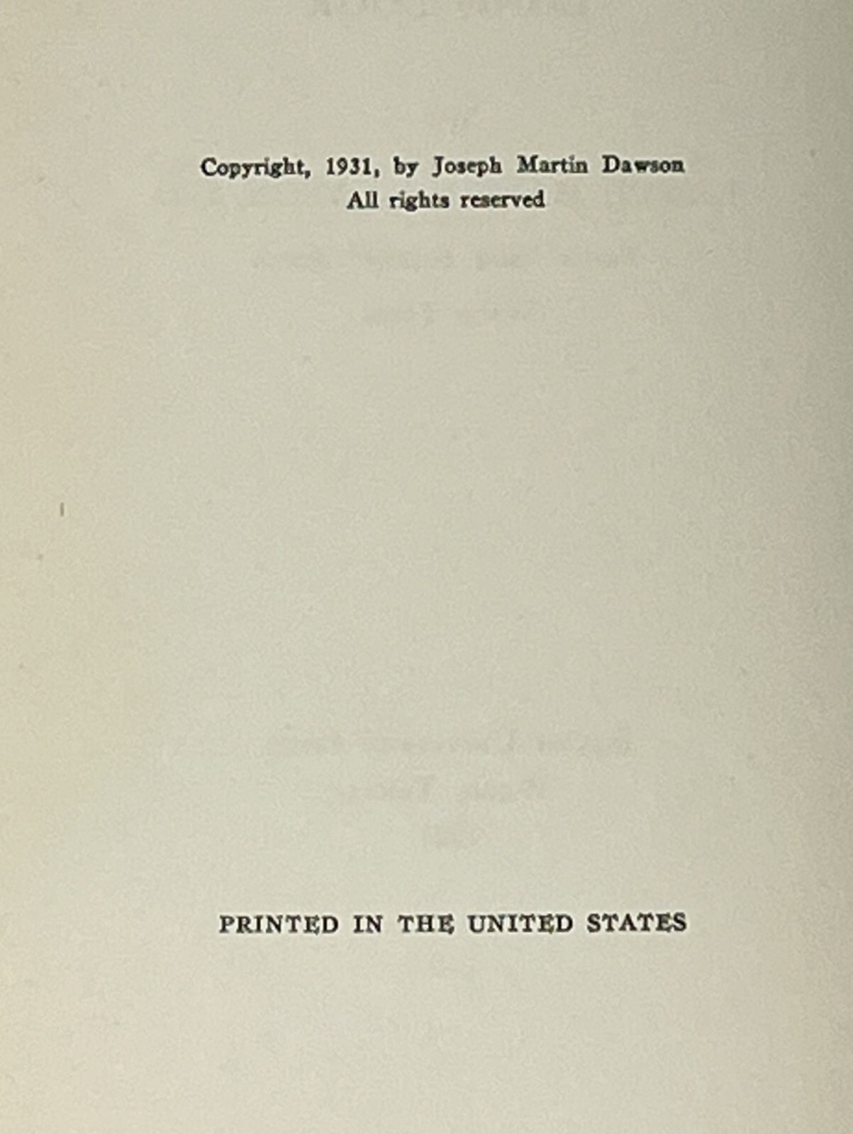BIOGRAPHY: Brooks Takes the Long Look, Joseph Dawson – 1931 HC Baylor Univ Press