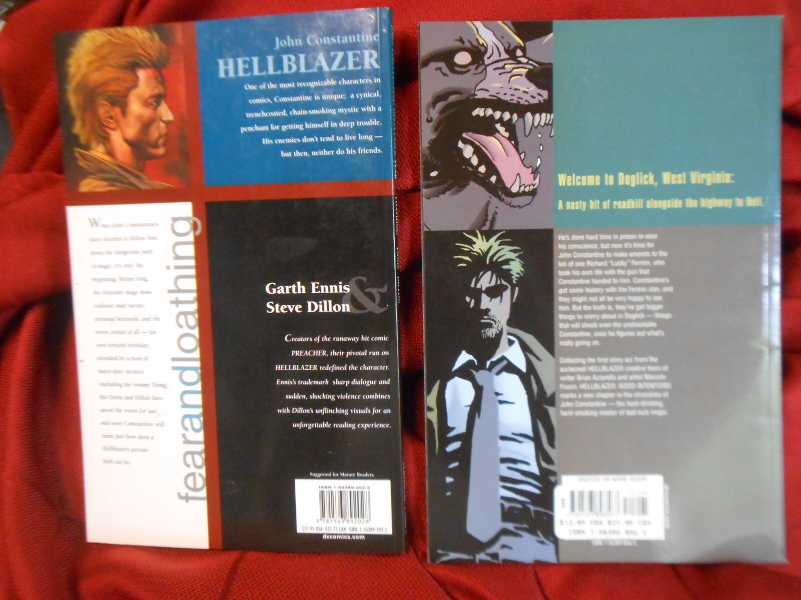 John Constantine Hellblazer Fear Loathing (1997) Good Intentions (2002) 9.2/NM-