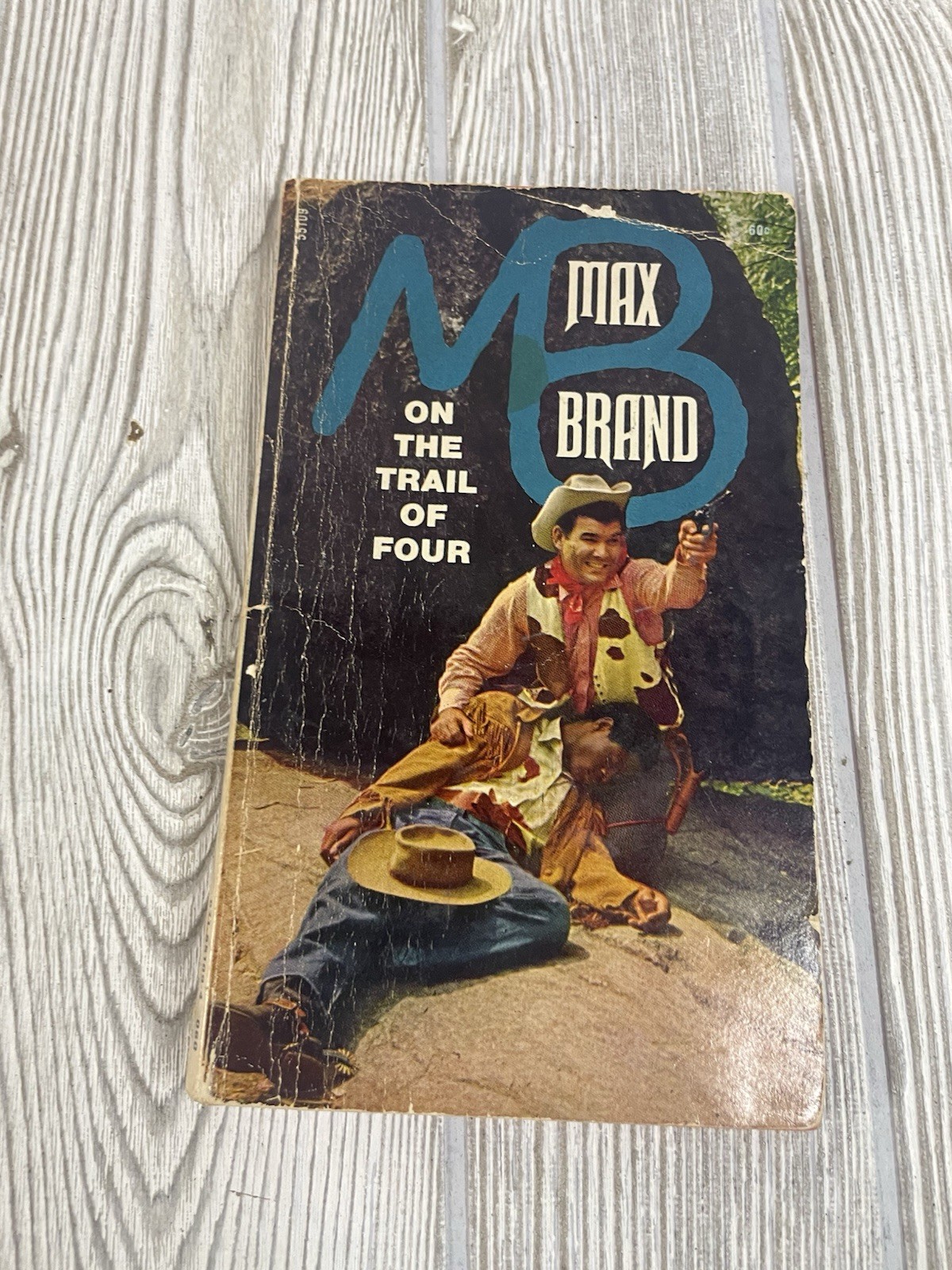 Lot of 6 Western Paperbacks Zane Grey Max Brand Cowboys Adventure Action