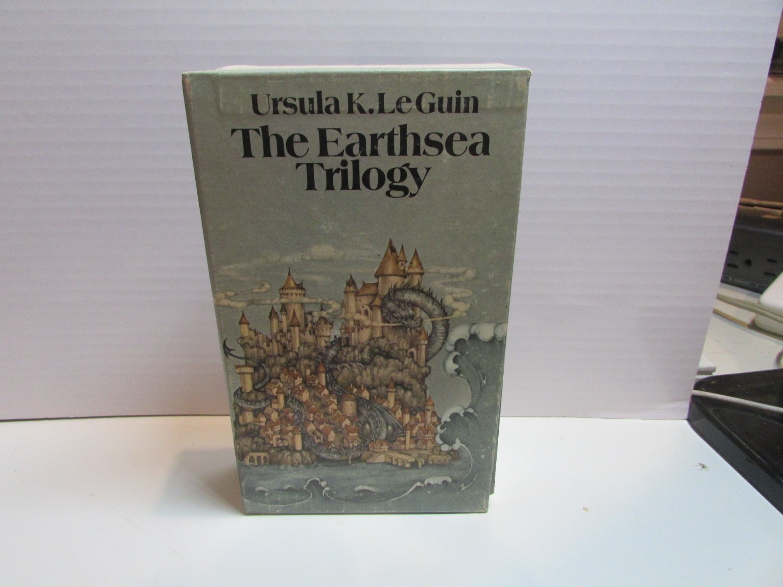 The Earthsea Trilogy by Ursula K Le Guin Paperback Books Bantam Edition 1977-78