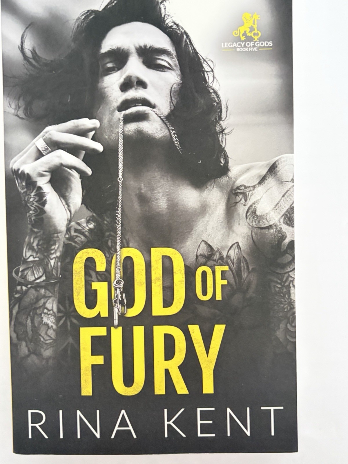 God of Fury (Legacy of Gods) by Rina Kent .. 2023 1st Ed Trade Paperback ..OOP