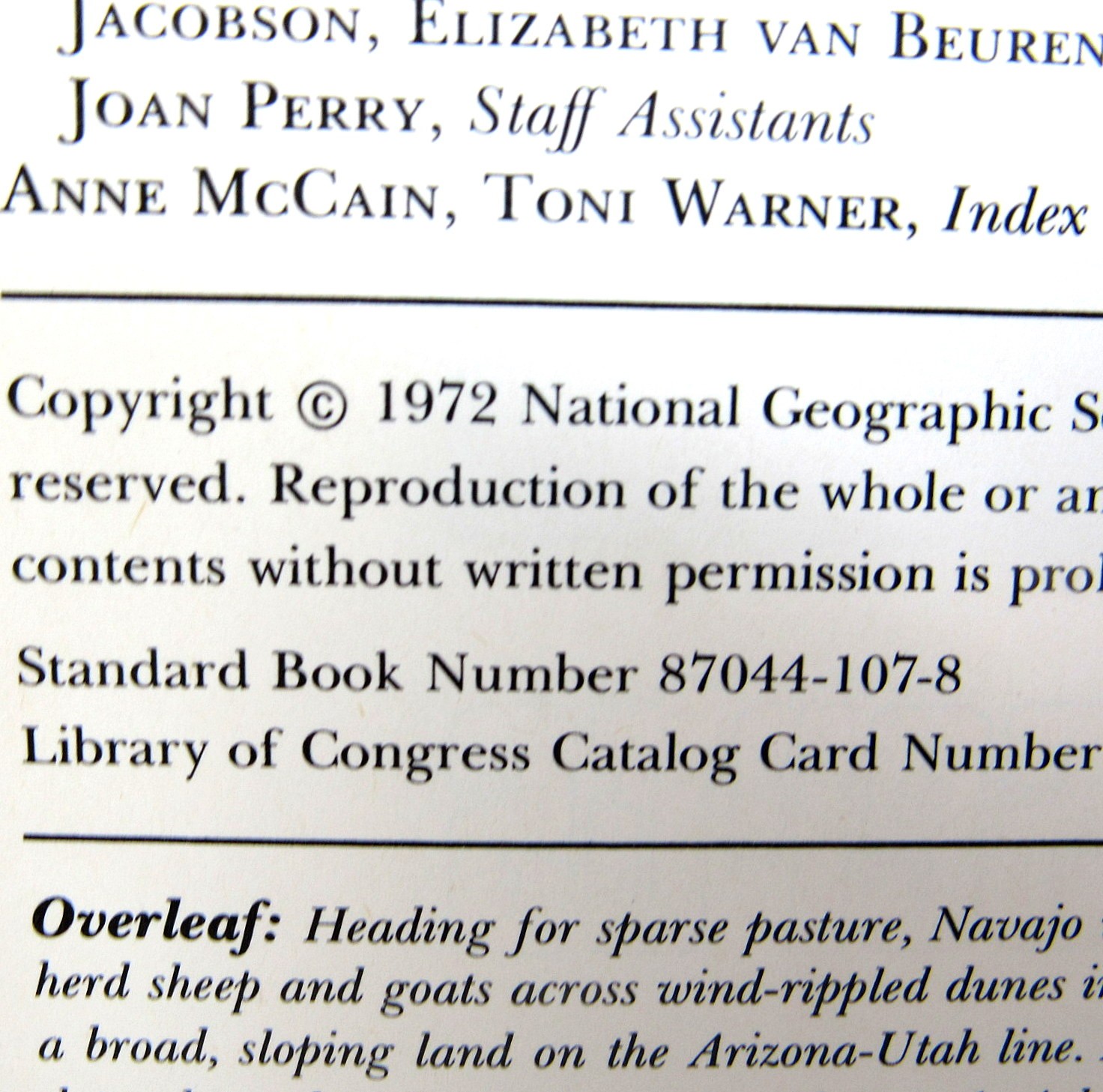 Great American Desserts Book National Geographic 1978 Non Fiction 208 Pages HC