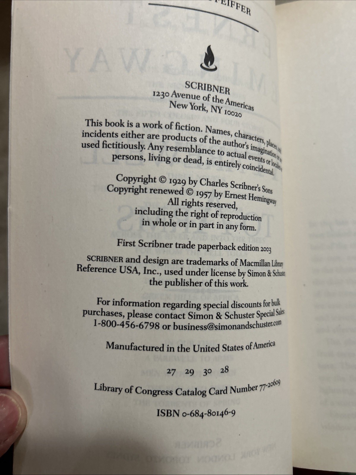 A Farewell to Arms Ernest Hemingway