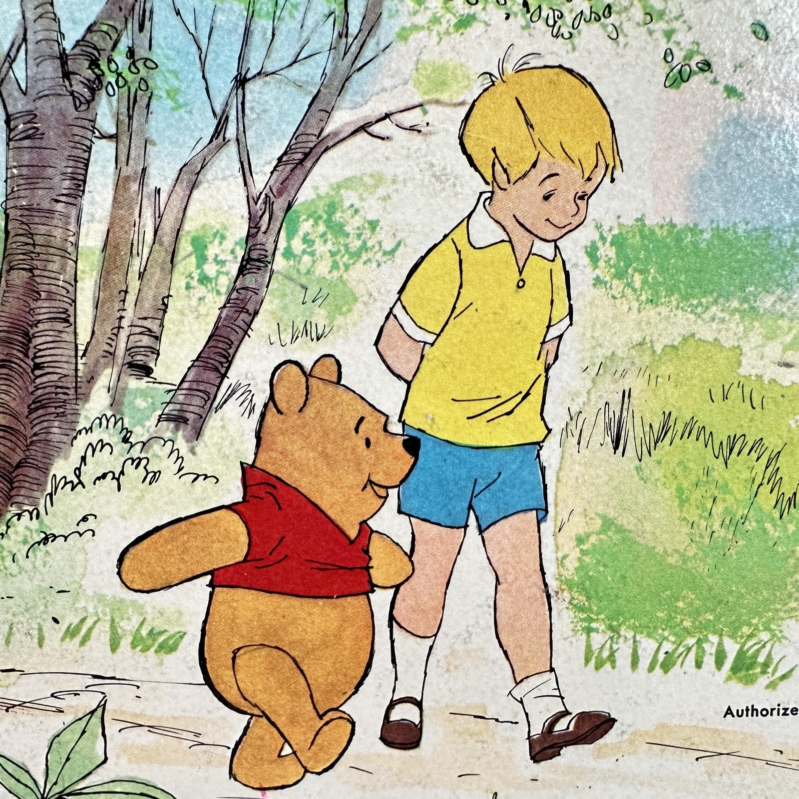 Vintage Whitman Big Tell-a-Tale Winnie-the-Pooh A A Milne 1965 HC Book Disney