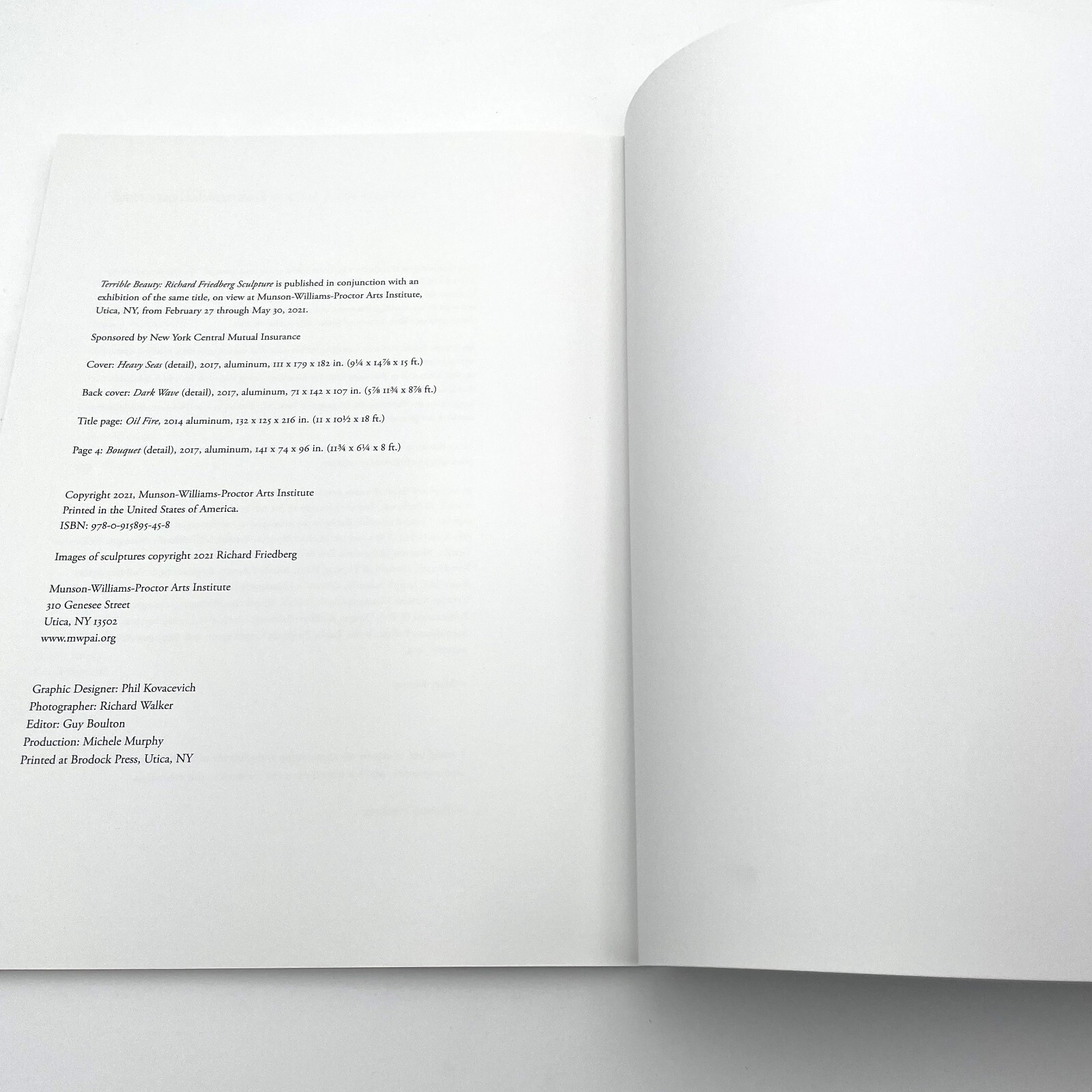 Richard Friedberg Sculpture Catalogue – Terrible Beauty 2021 Art Exhibition PB