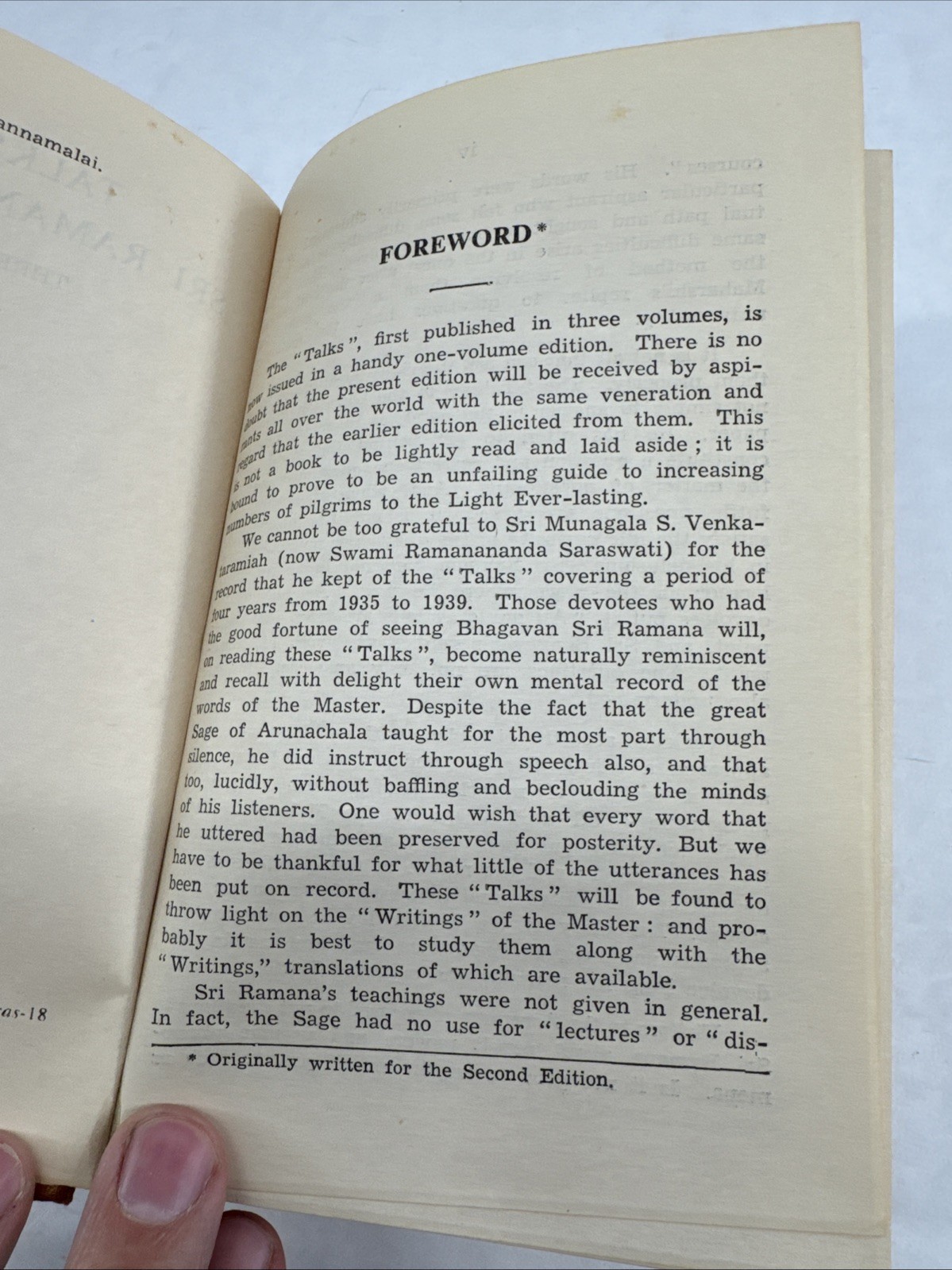 talks with sri ramana maharshi Vol. 1-3 Third Edition 1963 Hardcover