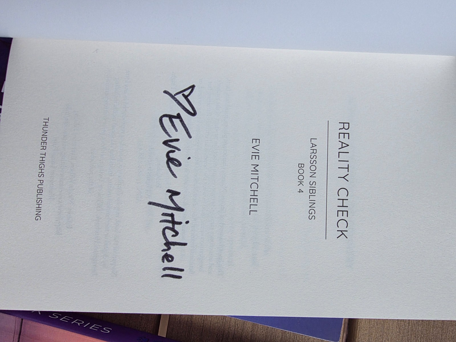 Evie Mitchell RARE book signing bundle