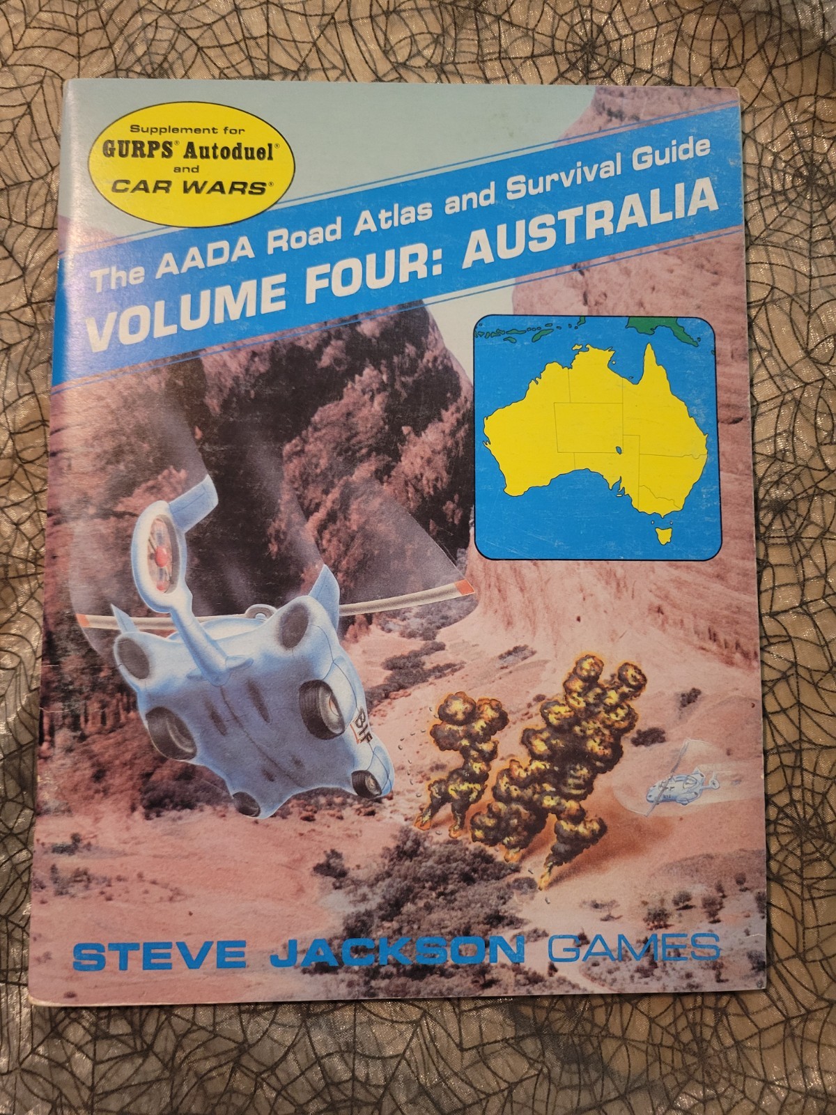 AADA Road Atlas Survival Guide Car Wars Autoduel 1 2 3 4 5 6 7 + GURPS Rpg Lot