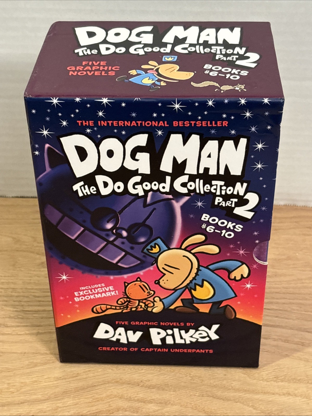 Scholastic Graphix Dog Man Vol. 6-10 by Dav Pilkey – 5-Book Hardcover Set