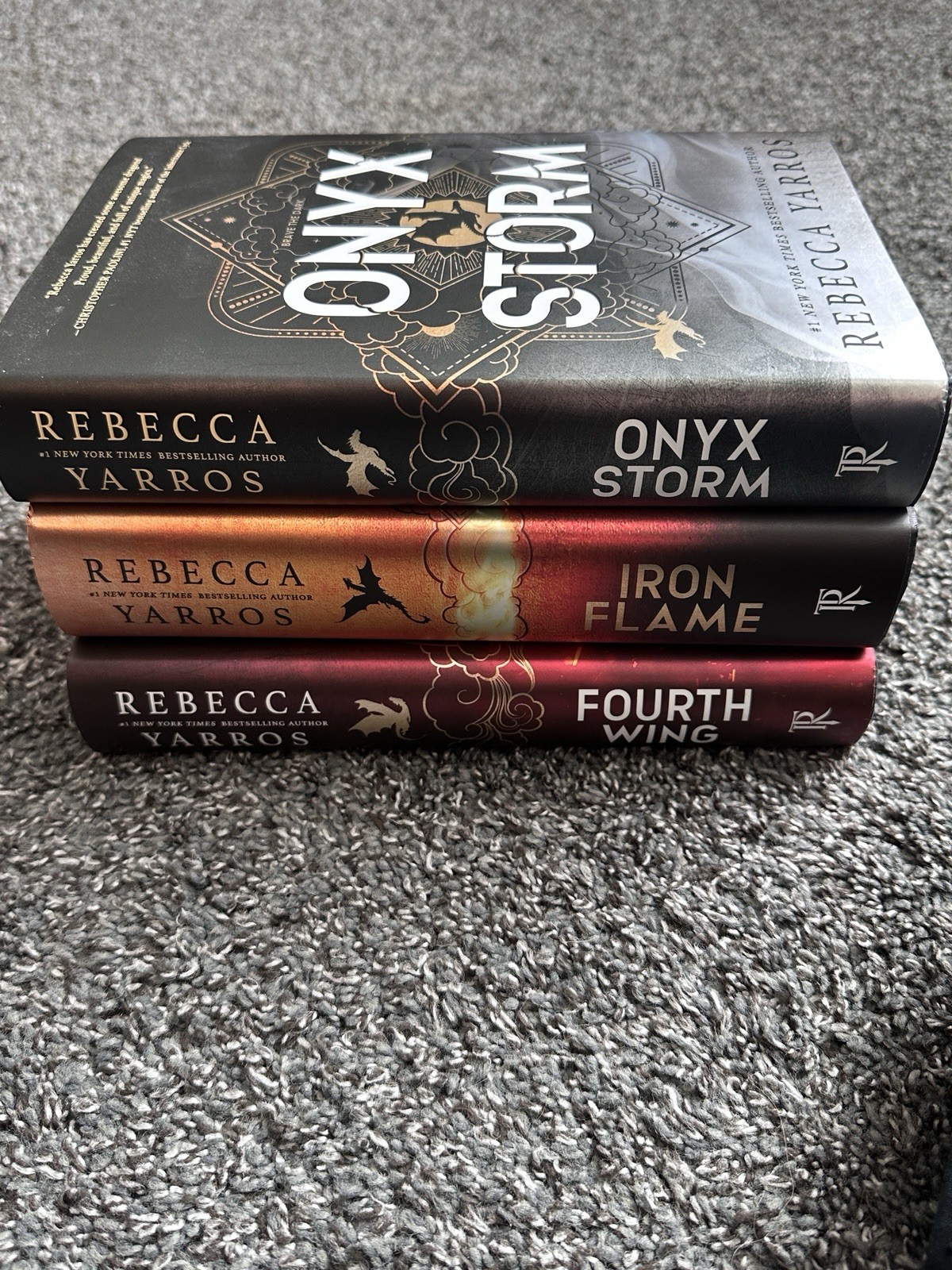 The Empyrean Series Rebecca Yarros Hardcover Sprayed Edges Like New