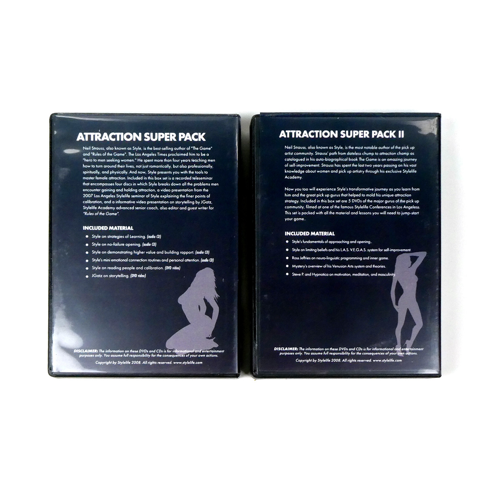 ATTRACTION PACK 1 & 2 Neil Strauss 11 Discs! Pick Up Artist Pickup Women DVD PUA