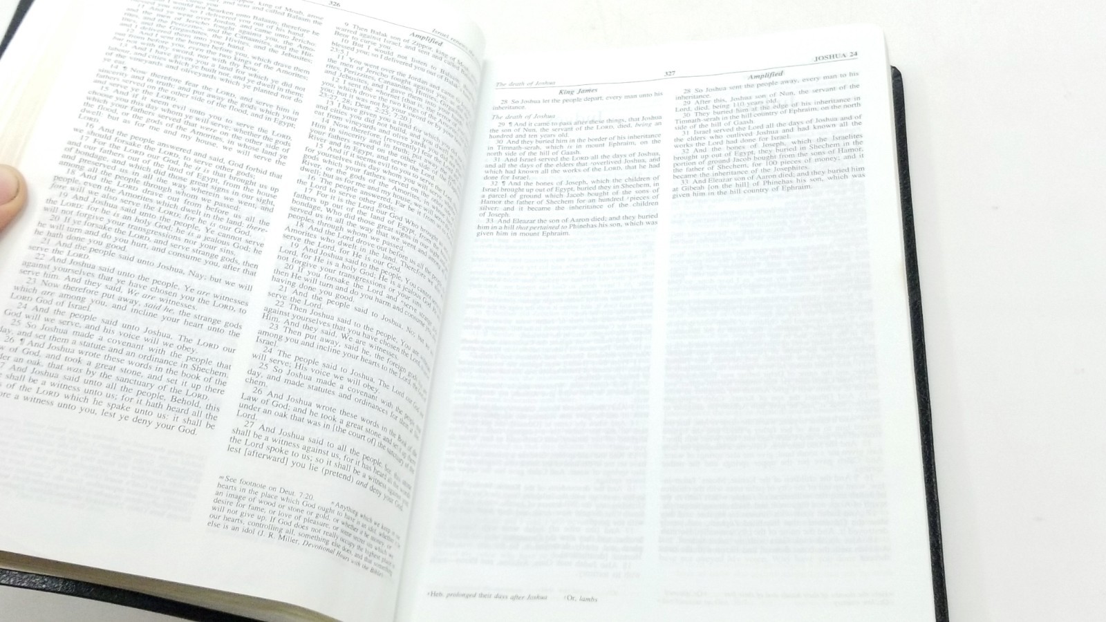 KJV Amplified AMP Parallel Bible by Zondervan Staff (1995, Leather)